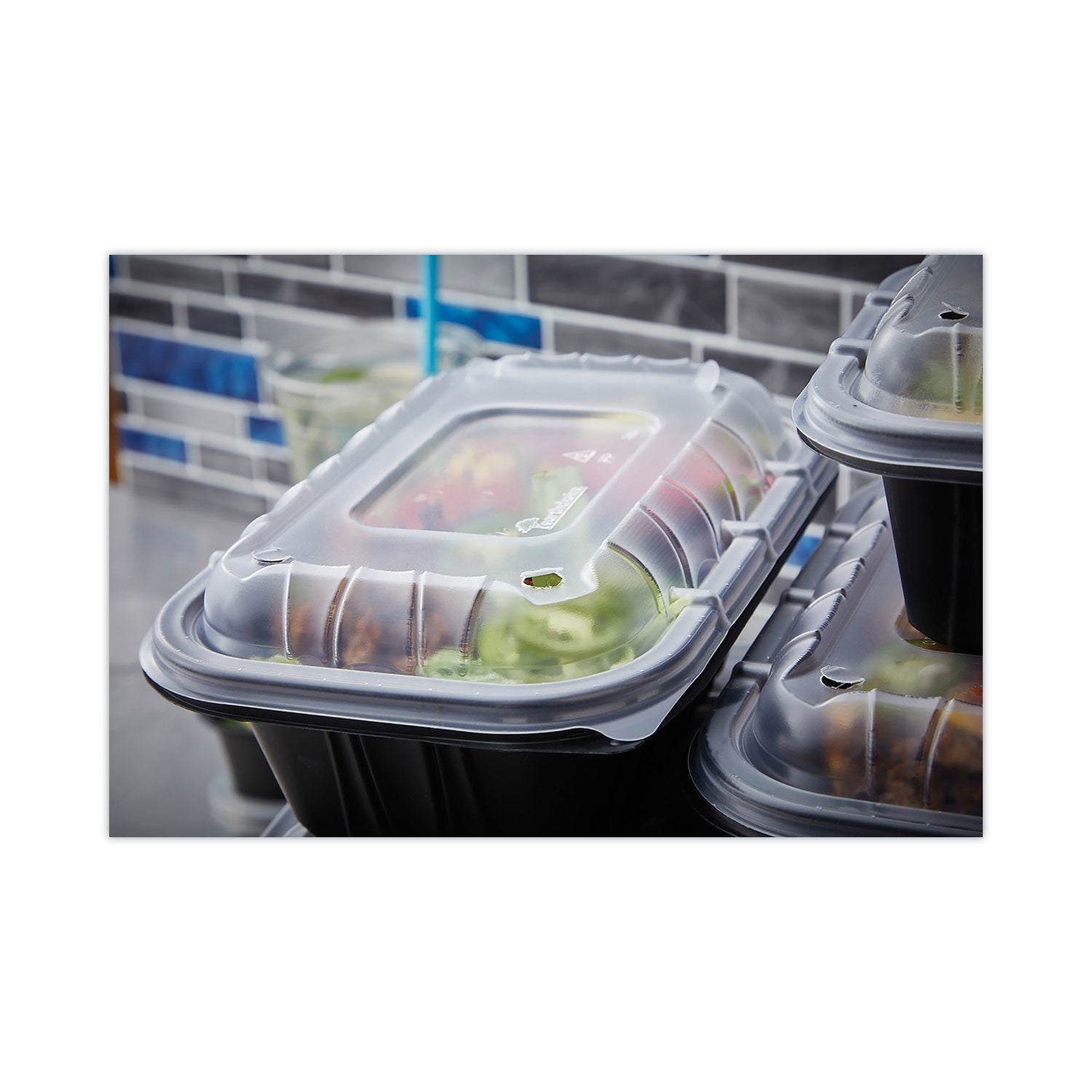 Pactiv Evergreen EarthChoice Entree2Go Takeout Container Vented Lid, 11.75 x 8.75 x 0.98, Clear, Plastic, 200/Carton