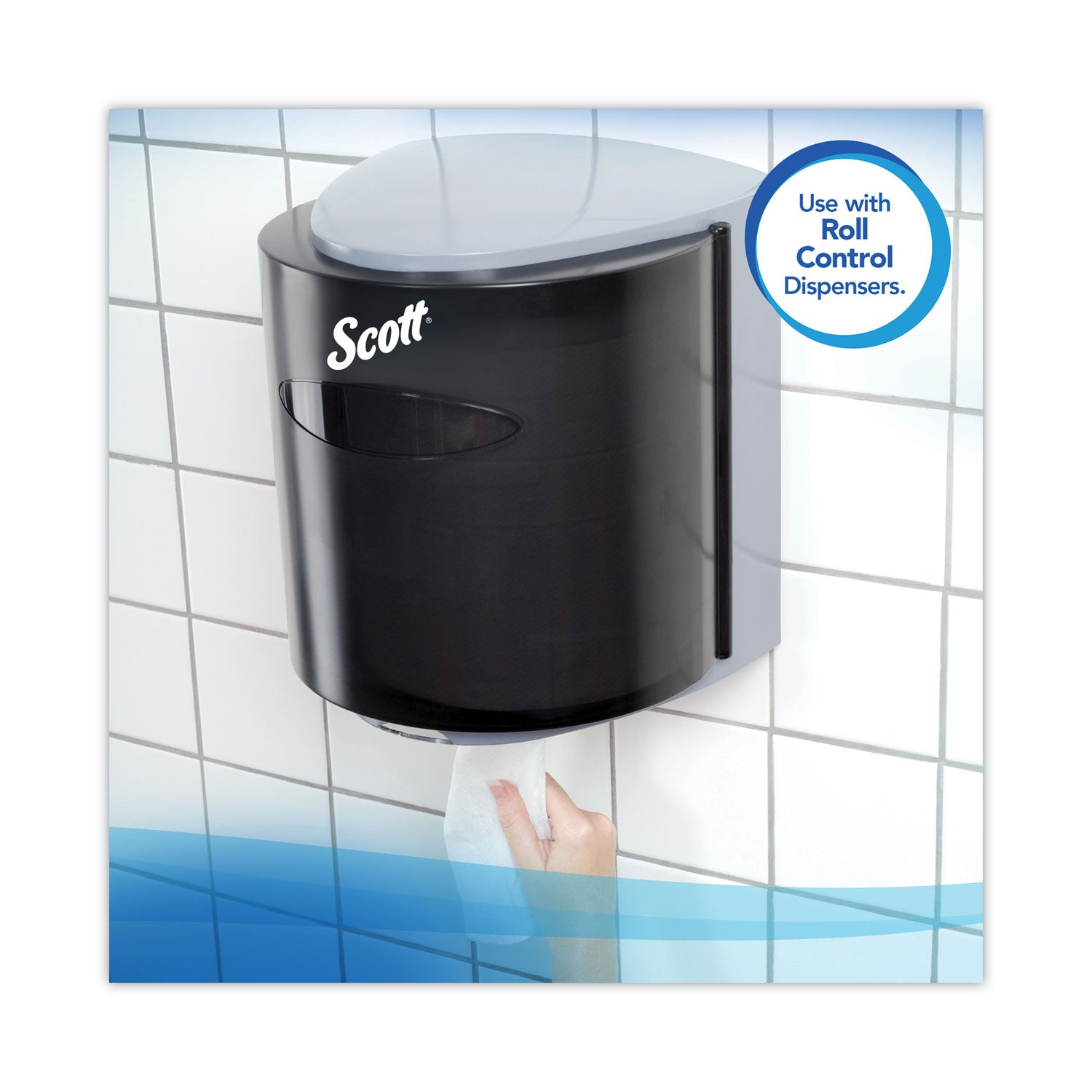 Scott® Essential Roll Center-Pull Towels, 1-Ply, 8 x 12, White, 700/Roll, 6 Rolls/Carton