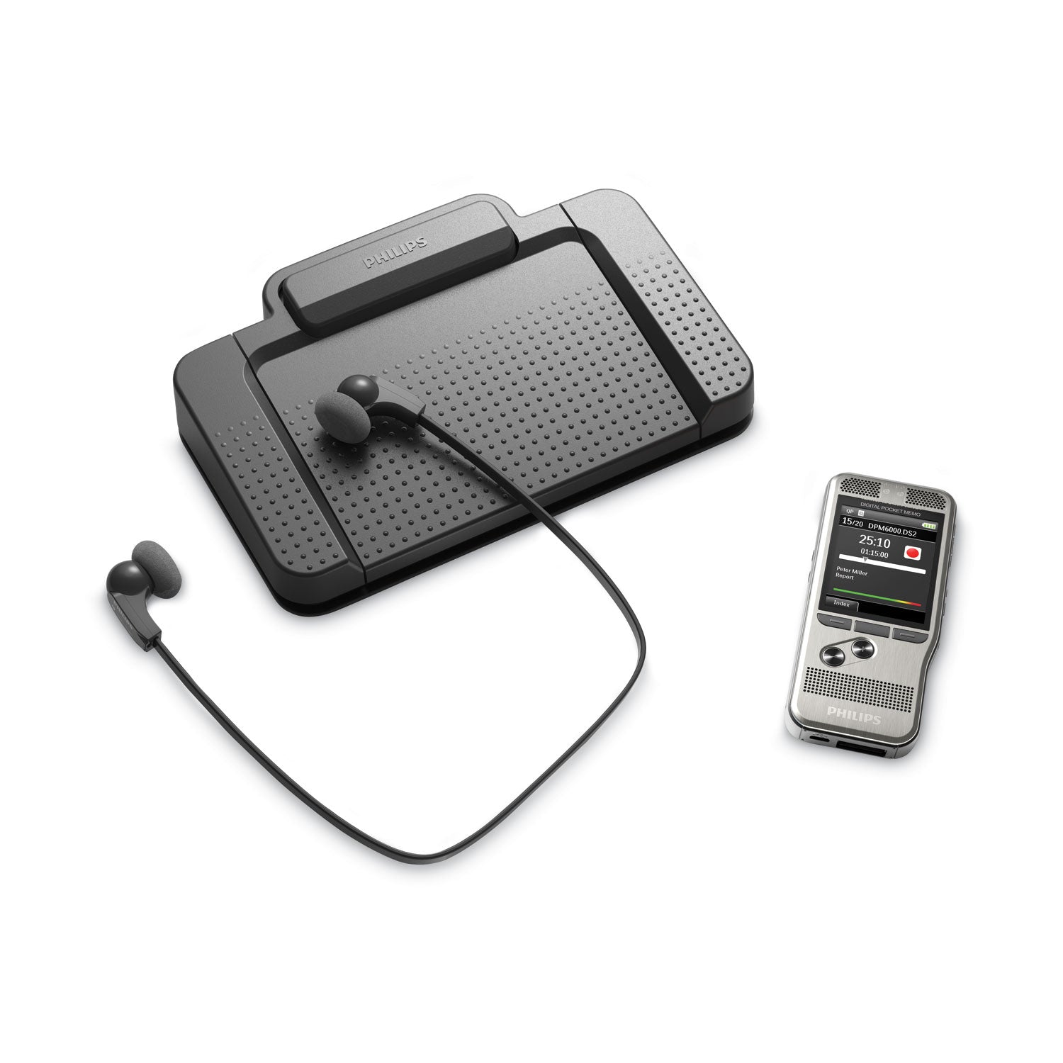 Philips® Pocket Memo Dictation/Transcription Kit, Foot Control