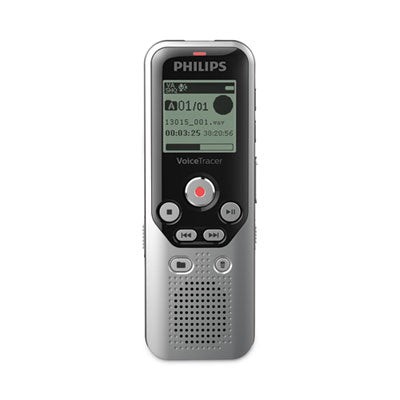 Philips® Voice Tracer DVT1250 Audio Recorder, 8 GB, Black/Silver Flipcost Flipcost