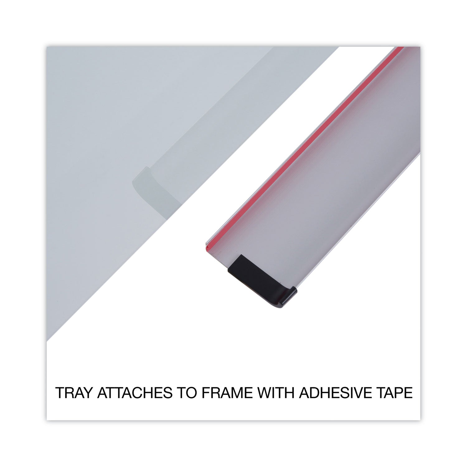 Universal® Frameless Glass Marker Board, 48 x 36, White Surface