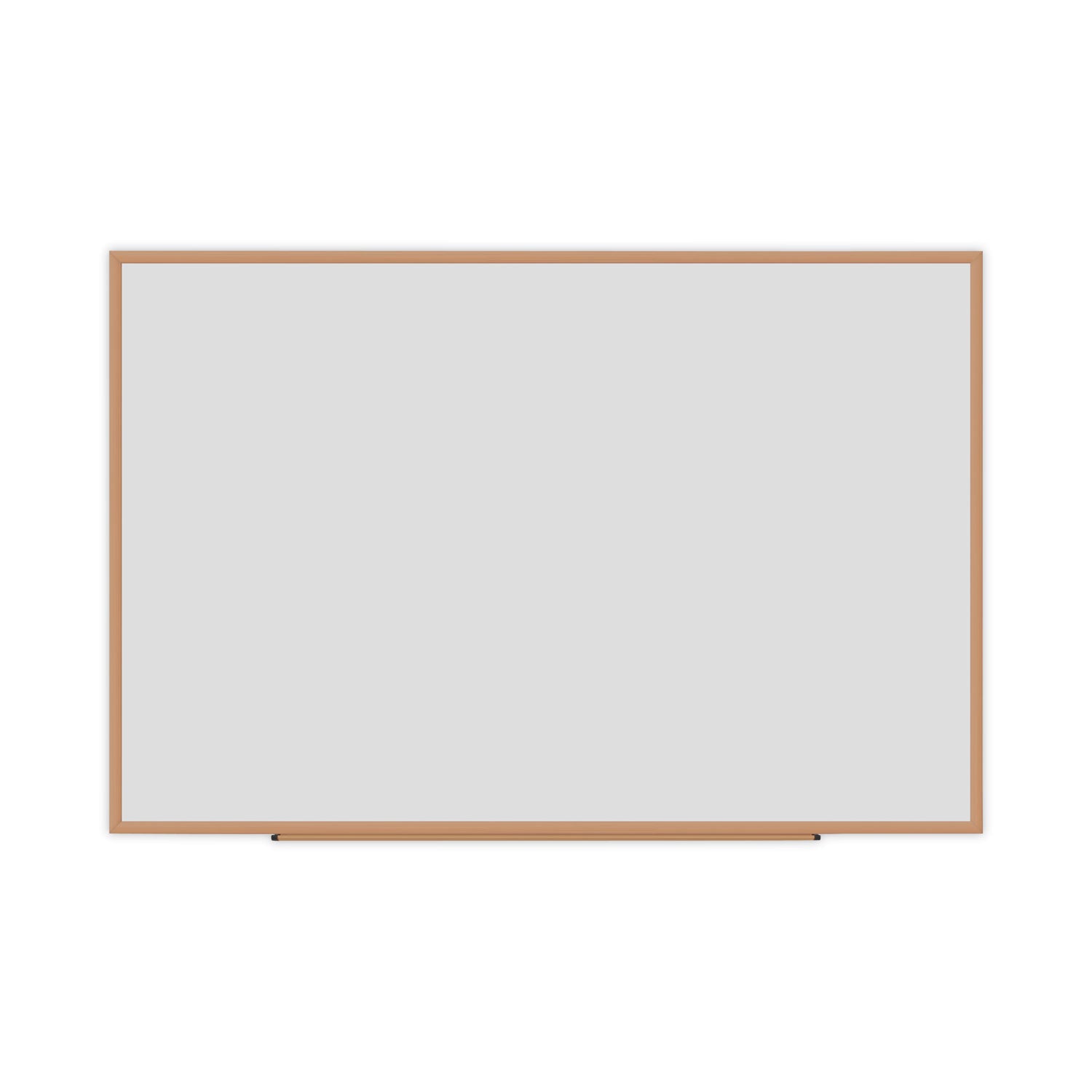 Deluxe Melamine Dry Erase Board, 72 x 48, Melamine White Surface, Oak Fiberboard Frame