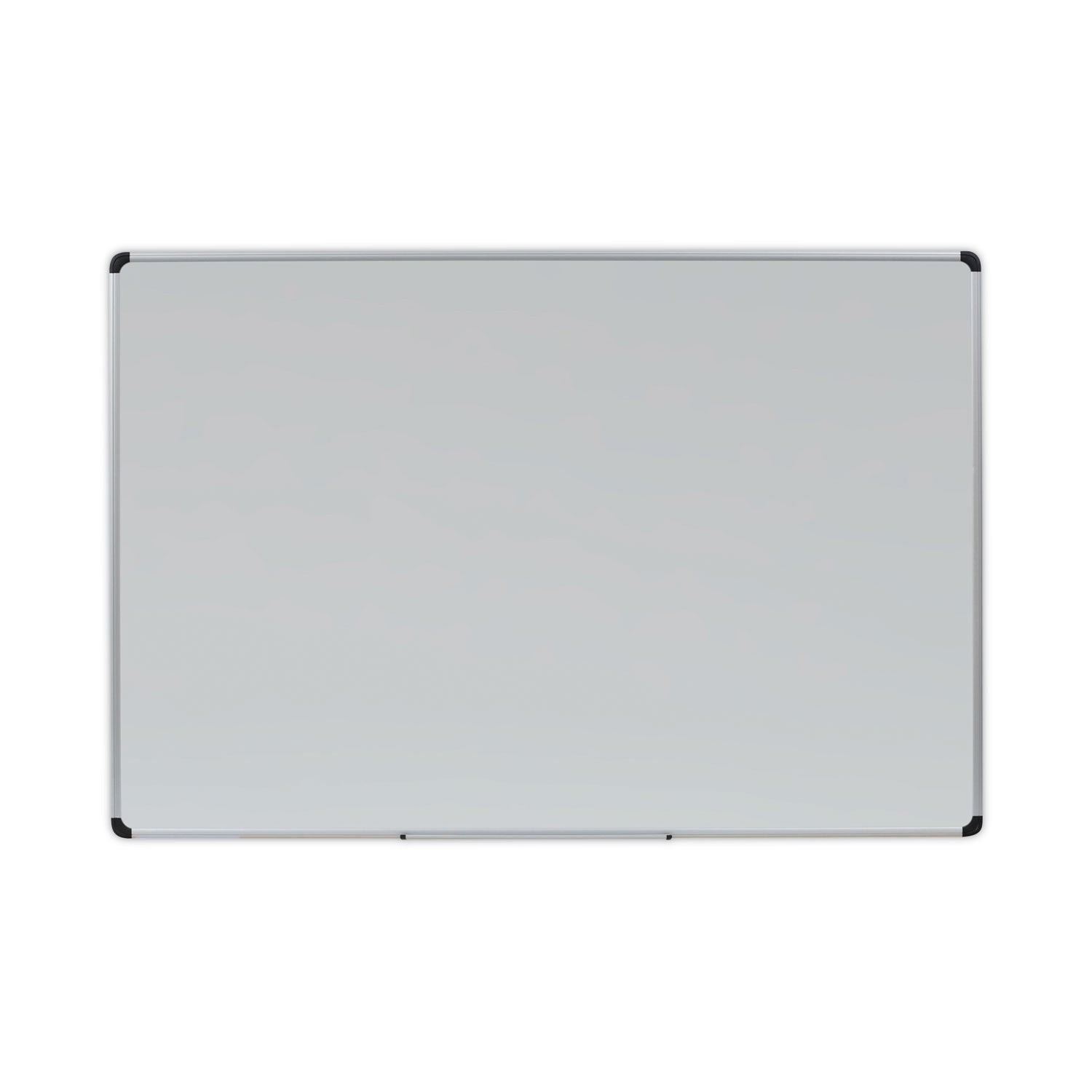 Deluxe Porcelain Magnetic Dry Erase Board, 72 x 48, White Surface, Silver/Black Aluminum Frame