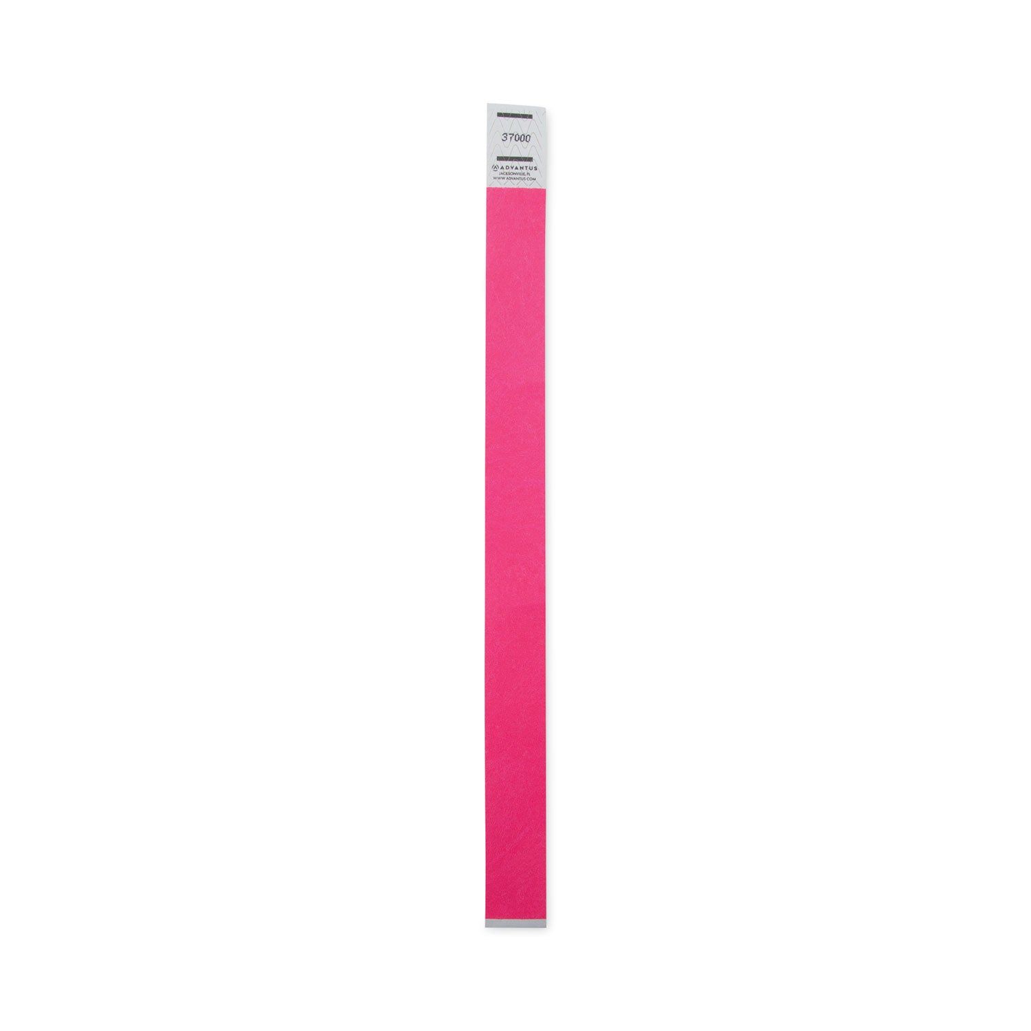 Advantus Crowd Management Wristbands, Sequentially Numbered, 9.75" x 0.75", Neon Pink, 500/Pack