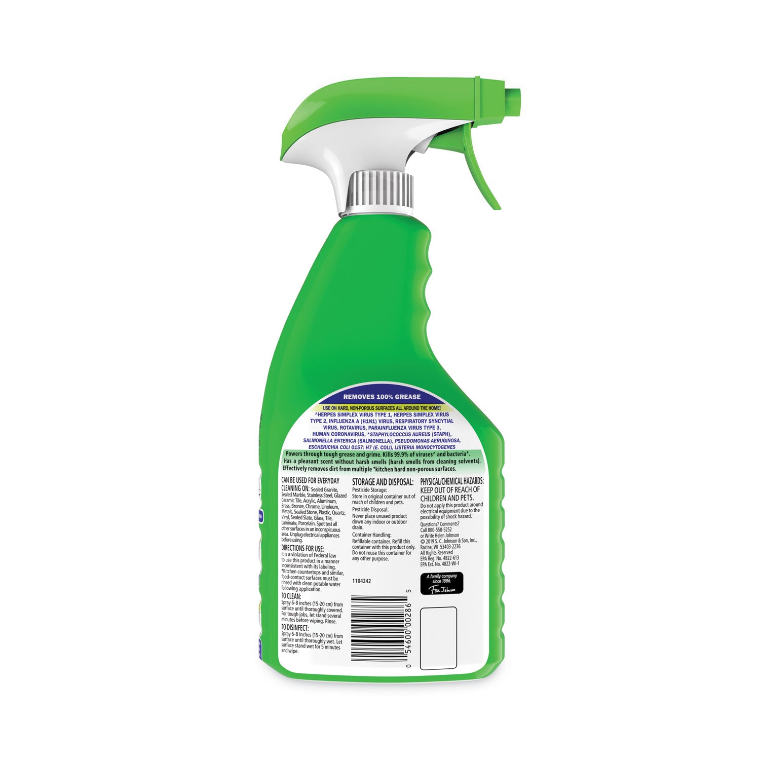 SC JOHNSON Disinfectant Multi-Purpose Cleaner Fresh Scent, 32 oz Spray Bottle - Flipcost