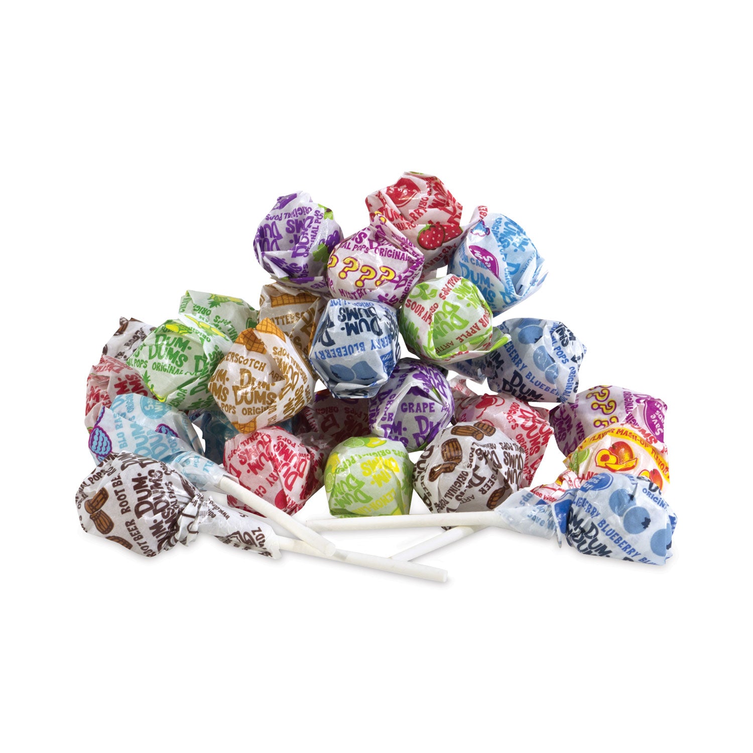 Dum-Dum-Pops, 14 Assorted Flavors, 360 Pieces/Carton