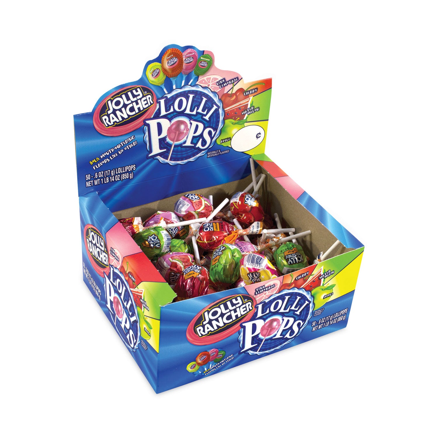 Lollipops Assortment, Assorted Flavors, 0.6 oz, 50/Carton