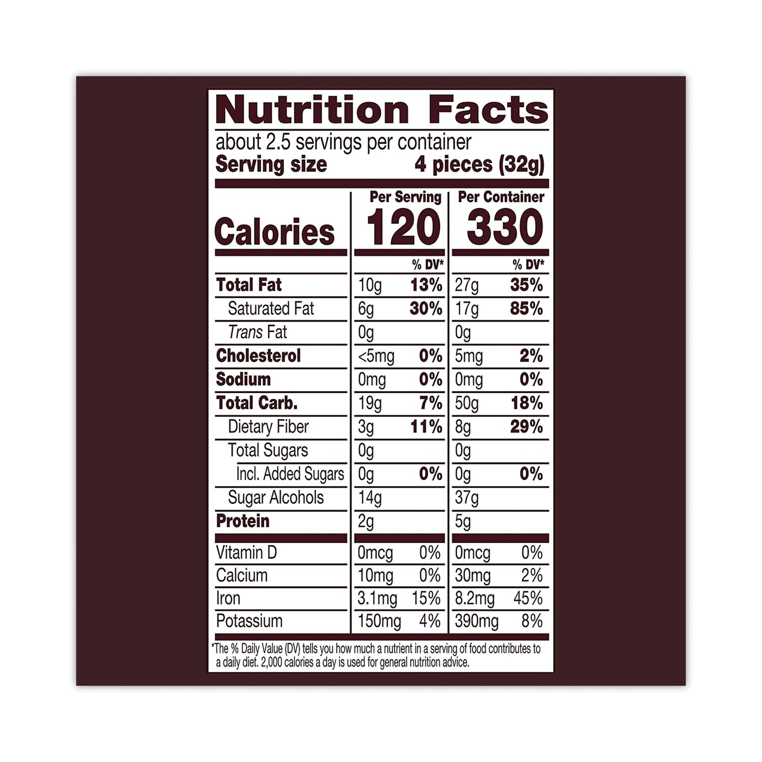 Hershey®'s Miniatures Special Dark Sugar-Free Chocolate, 3 oz Bag, 12 Bags/Carton