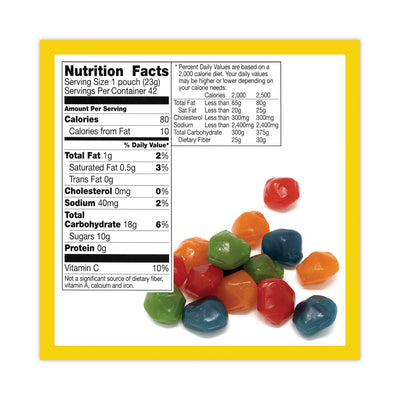 Fruit Gushers Fruit Snacks, Strawberry and Tropical Fruit Flavors, 0.8 oz, 42 Pouches/Carton, Ships in 1-3 Business Days - Flipcost