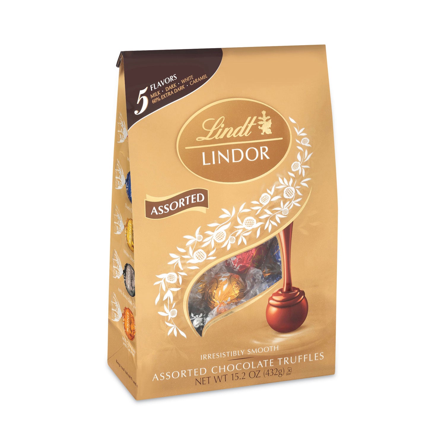 Lindt Lindor Assorted Truffles Platinum Bag, 15 oz, 36 Pieces