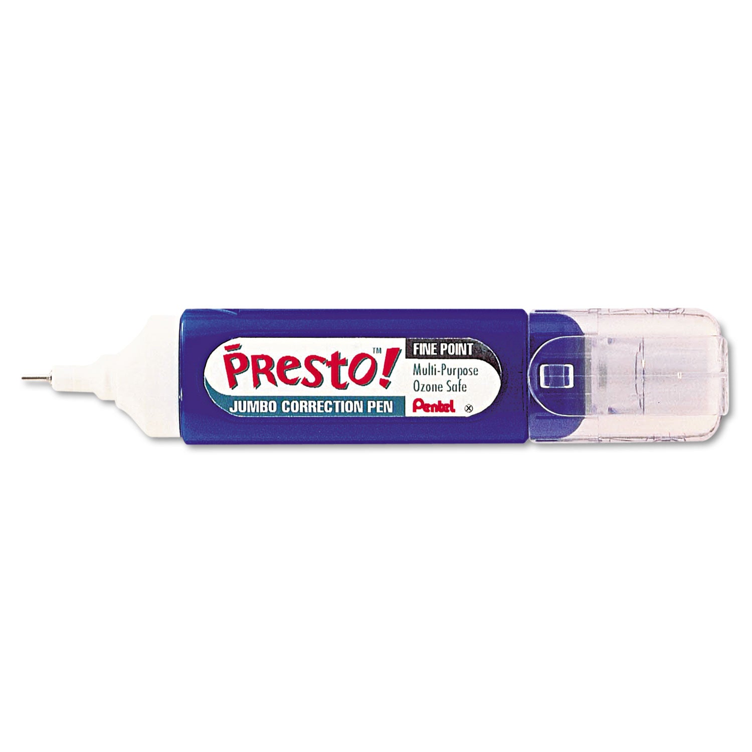 Pentel® Presto! Multipurpose Correction Pen, 12 ml, White