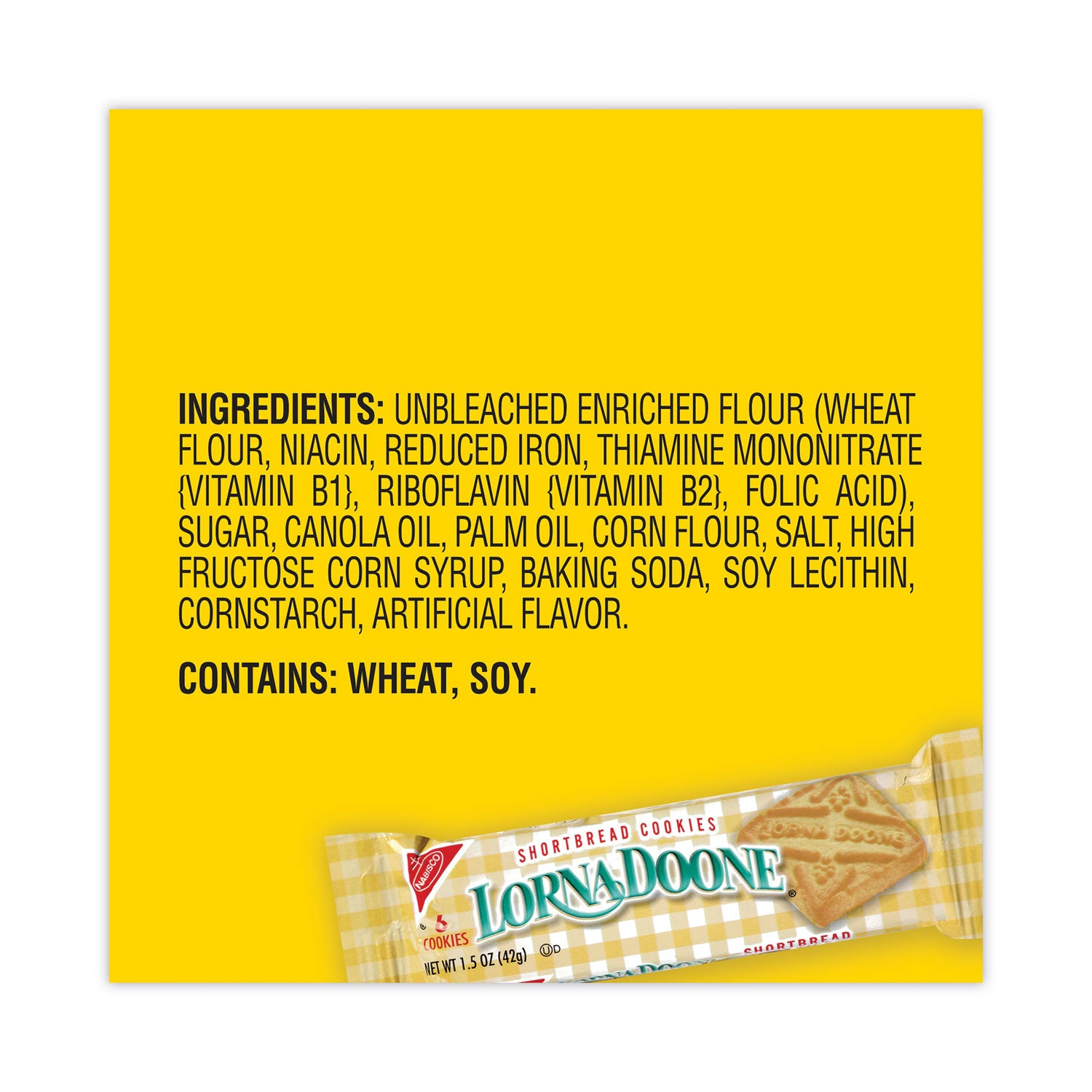 Nabisco® Lorna Doone Shortbread Cookies, 1.5 oz Packet, 30 Packets/Carton