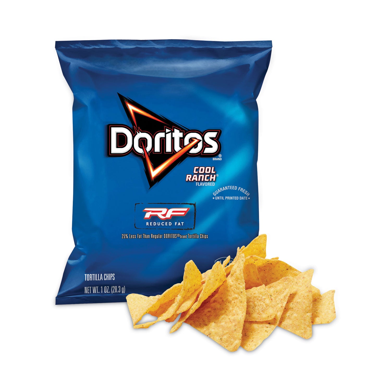 Doritos® Reduced Fat Cool Ranch Tortilla Chips, 1 oz Bag, 72 Bags/Carton