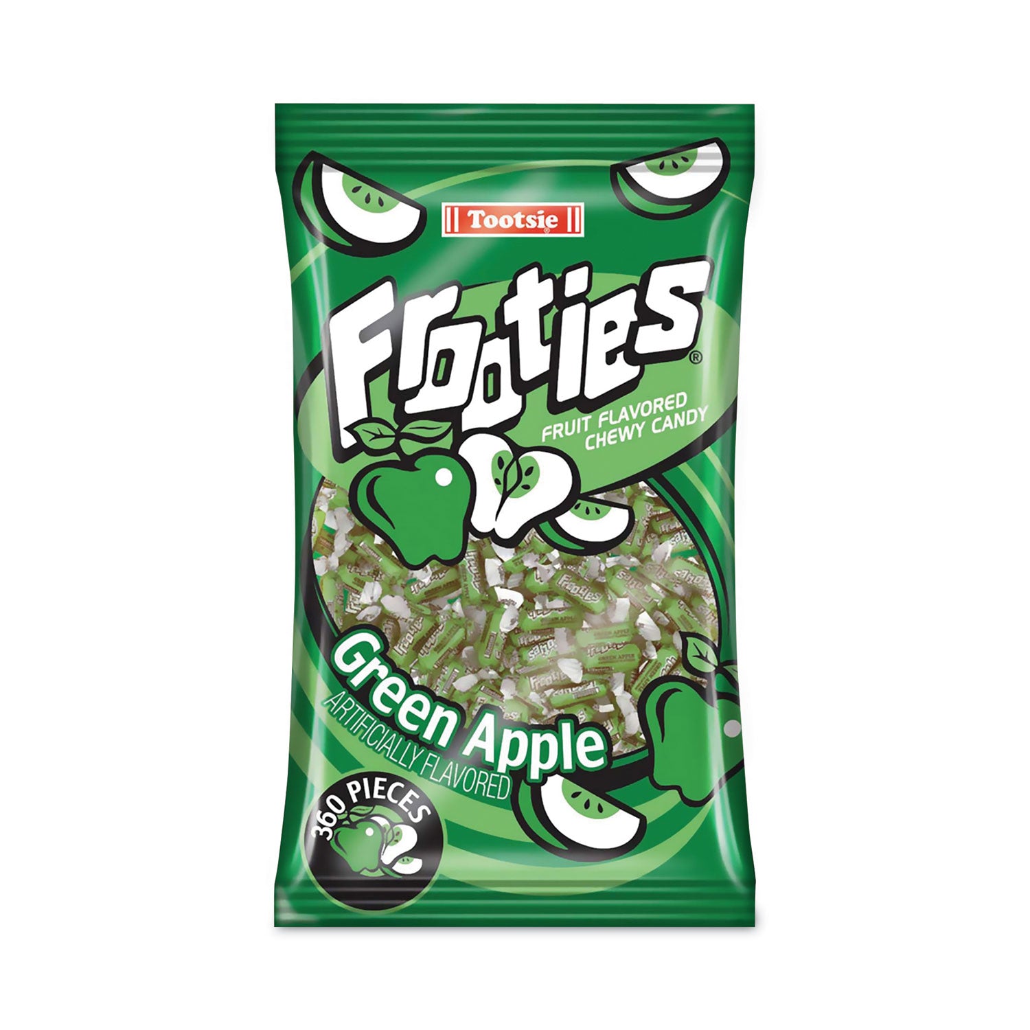 Tootsie Roll® Frooties, Green Apple, 38.8 oz Bag, 360 Pieces/Bag