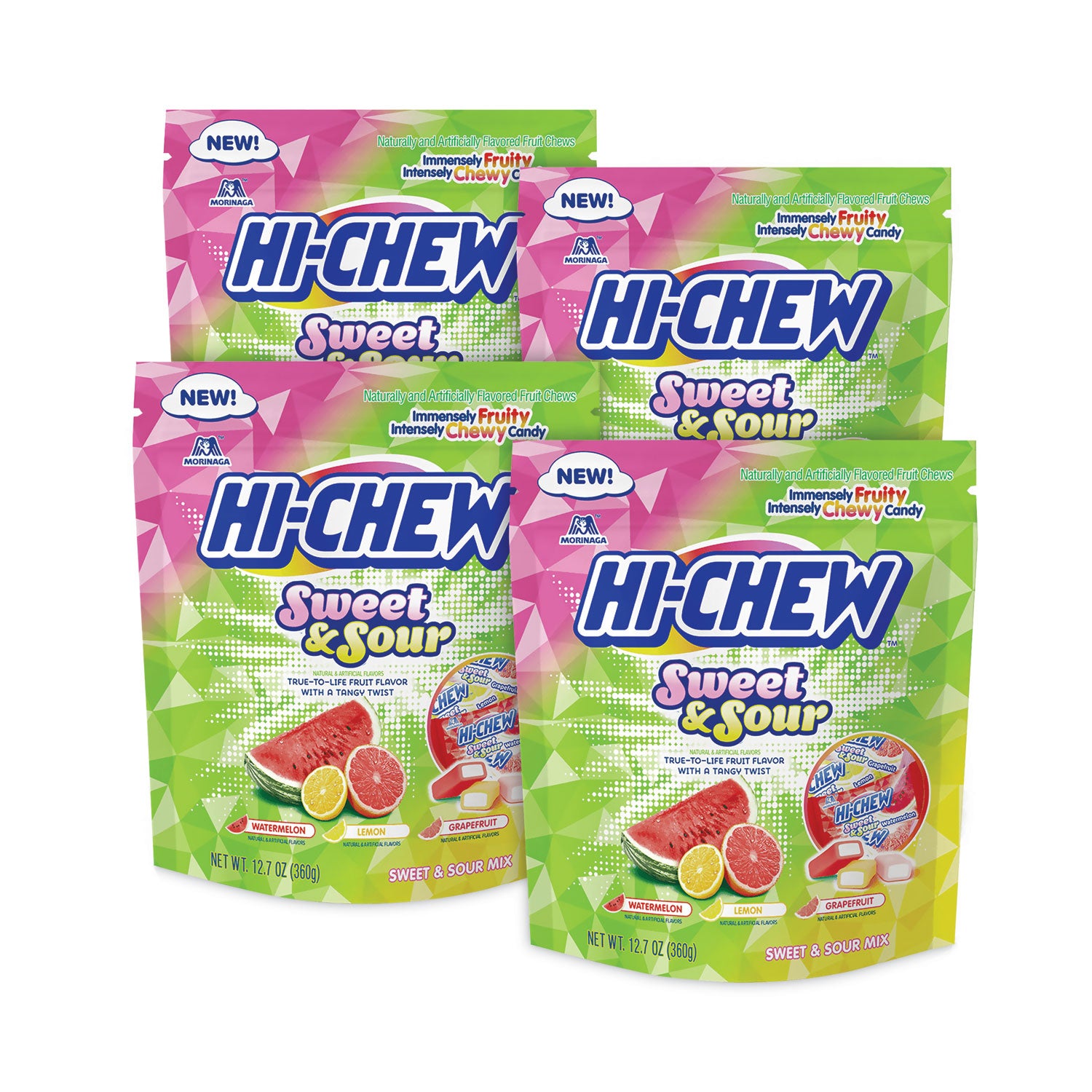 Hi-Chew™ Fruit Chews, Sweet and Sour, 12.7 oz, 3/Pack