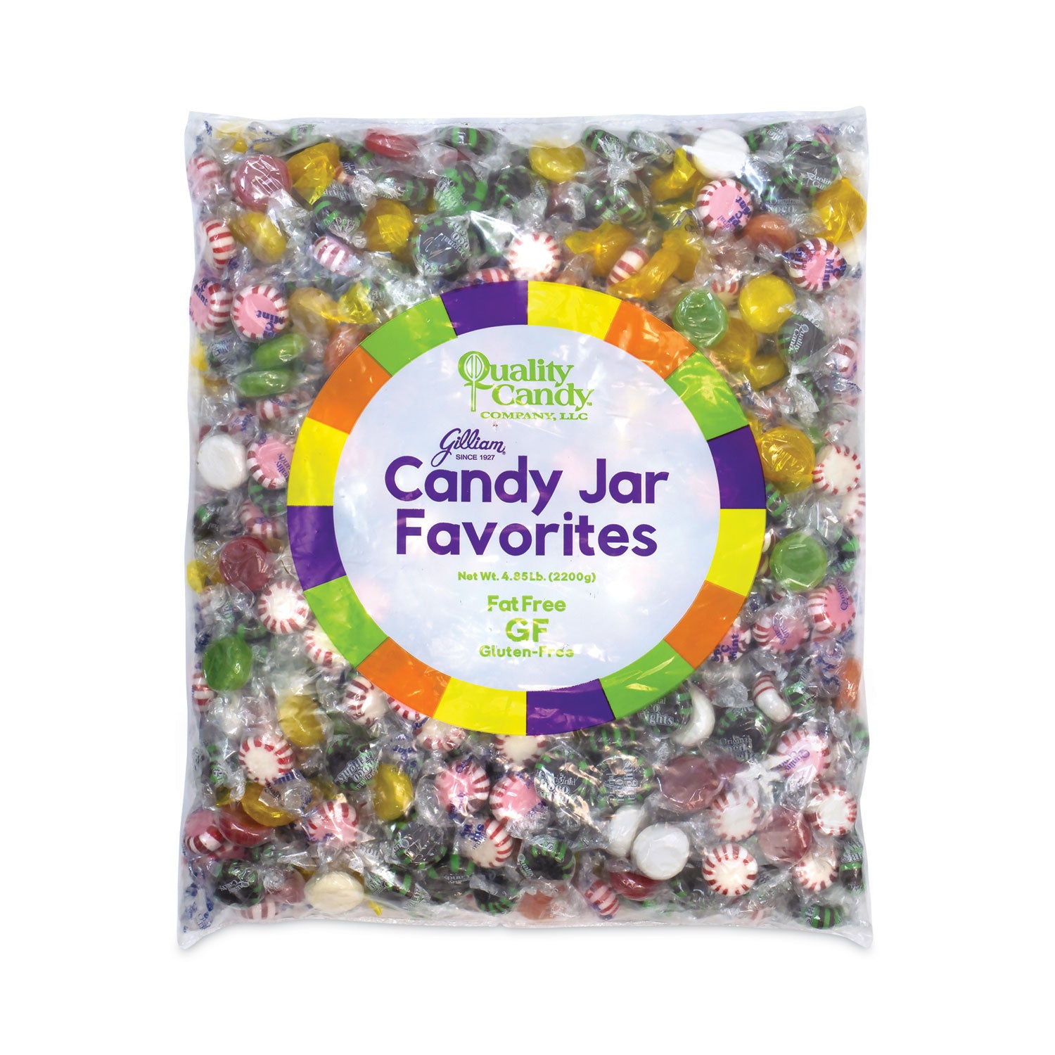 Gilliam® Candy Jar Favorites, Assorted Flavors, 5 lb, 90 Pieces/Jar