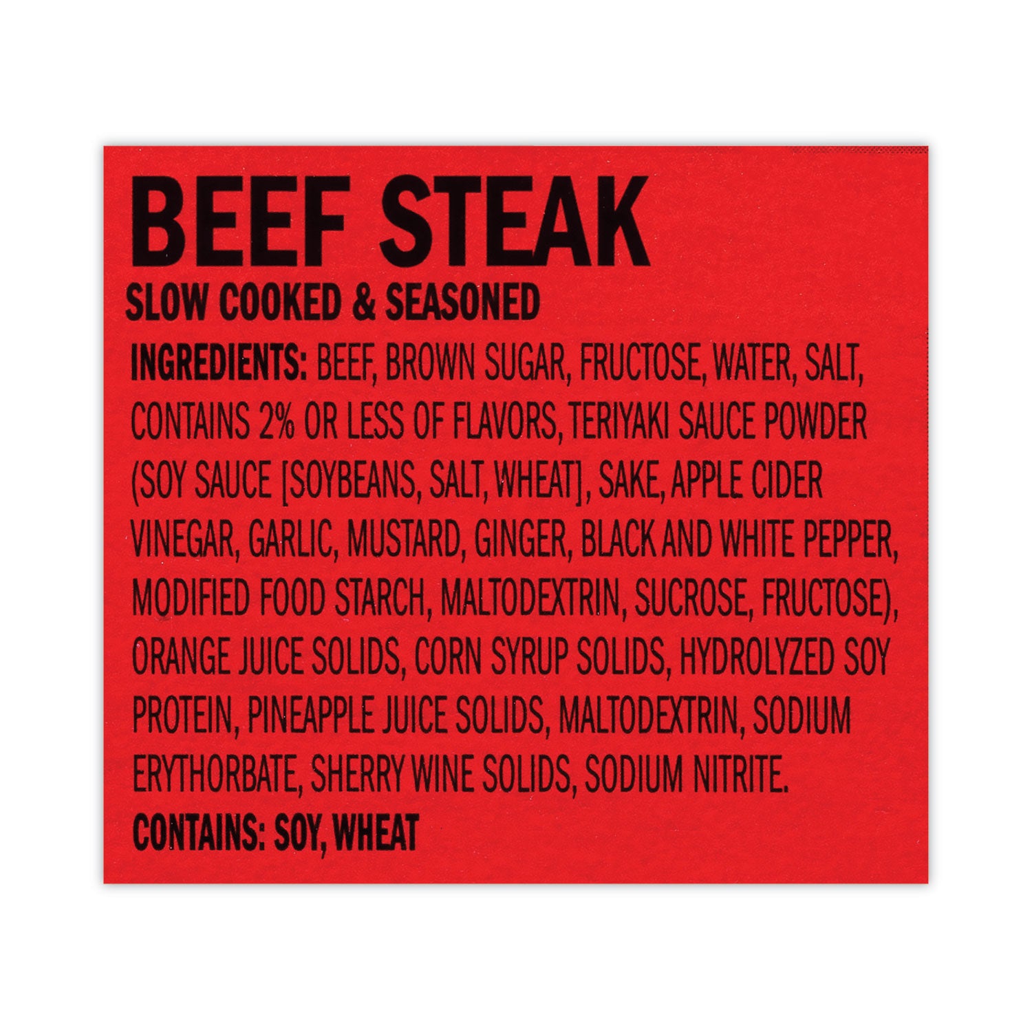 Jack Link’s Jumbo Teriyaki Beef Steak, 2 oz, 12/Box