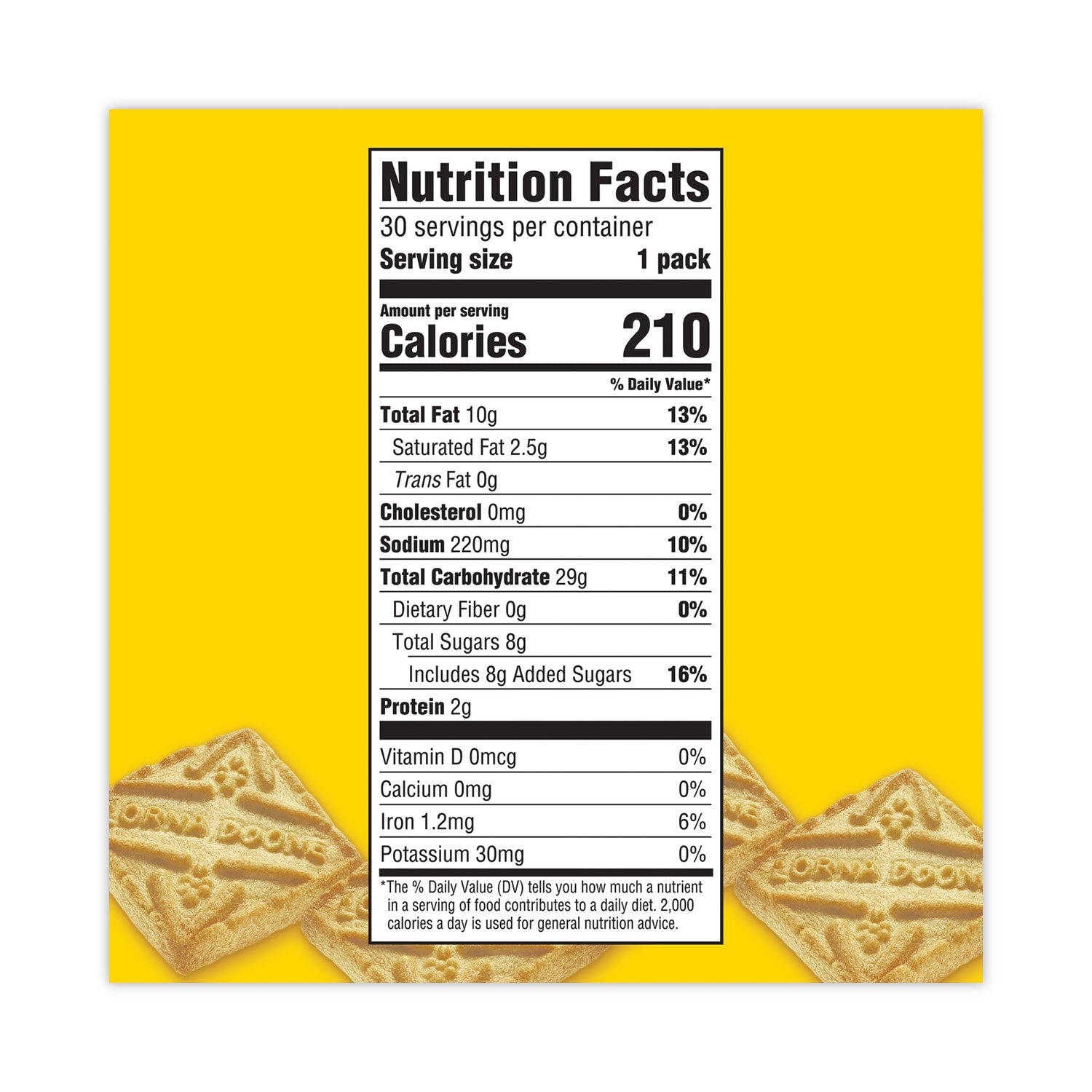 Nabisco® Lorna Doone Shortbread Cookies, 1.5 oz Packet, 30 Packets/Carton