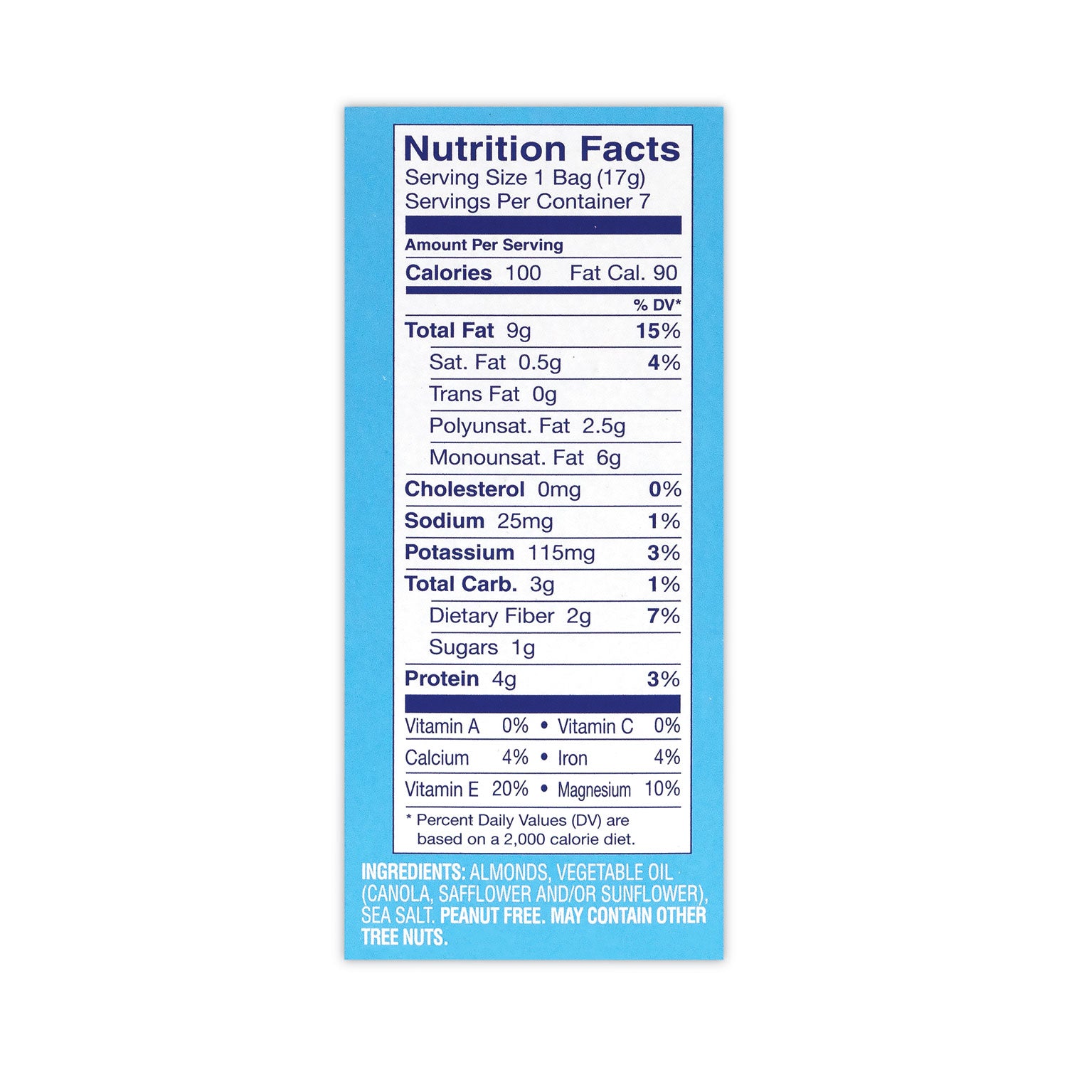 Blue Diamond® Low Sodium Lightly Salted Almonds, 1.5 oz Bag, 42 Bags/Carton