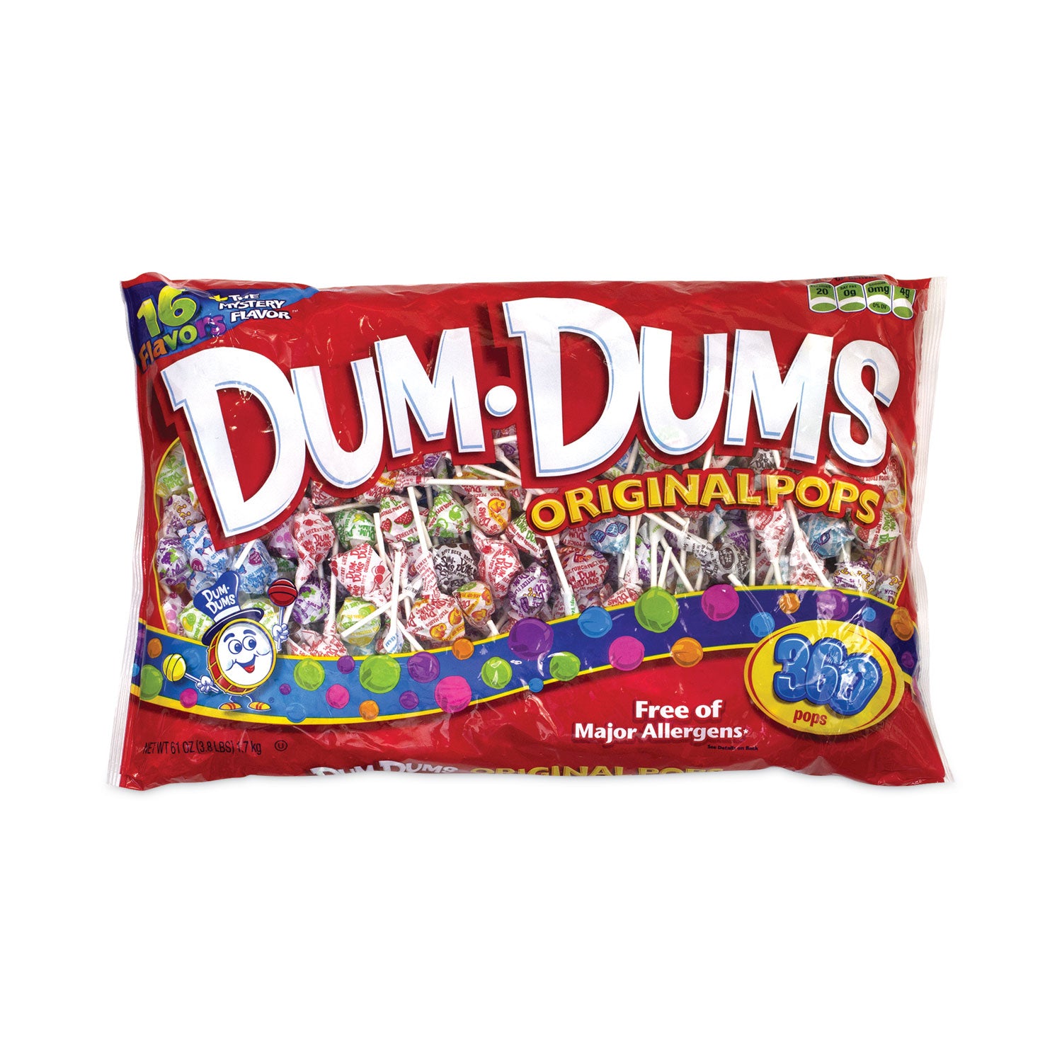 Spangler® Dum-Dum-Pops, 14 Assorted Flavors, 360 Pieces/Carton