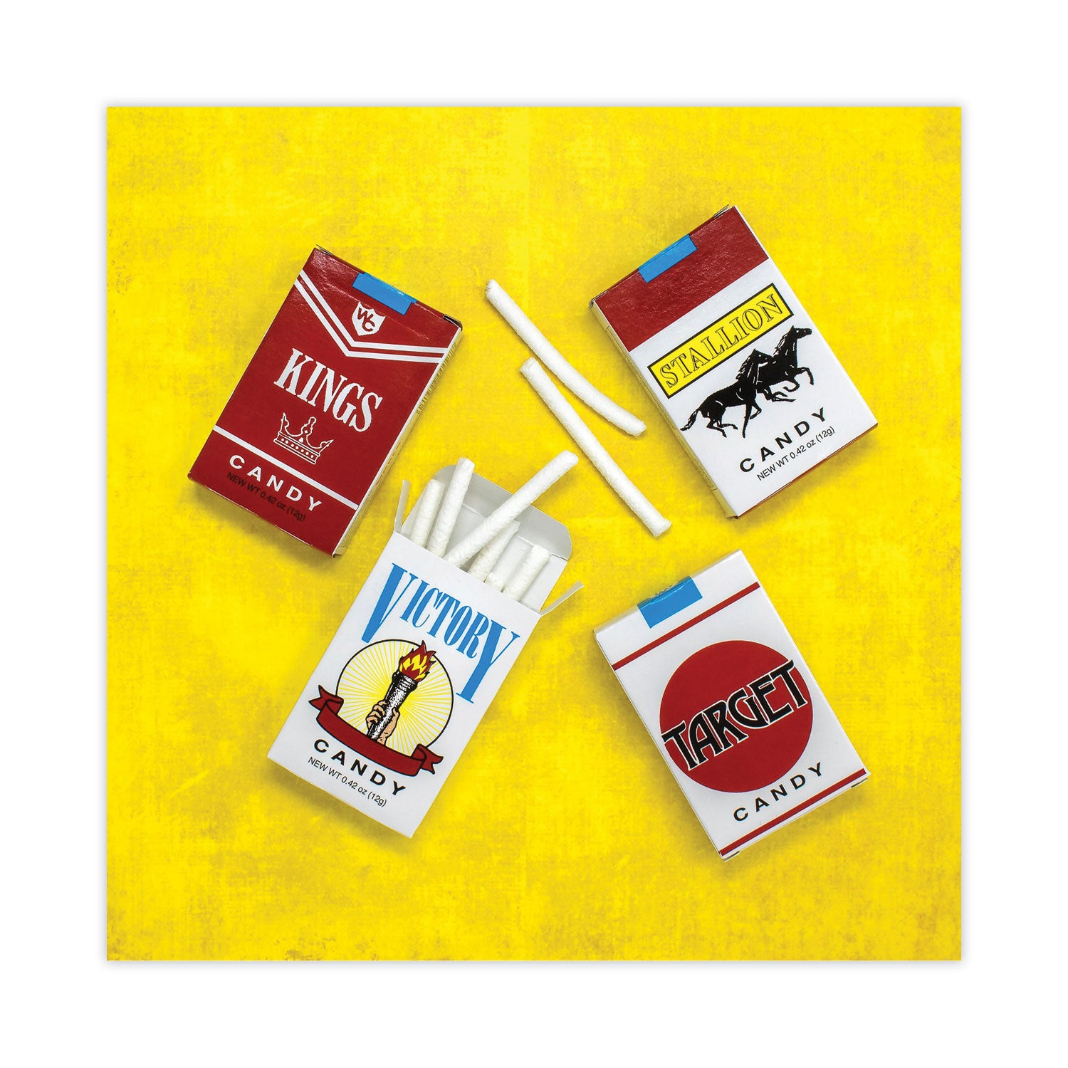 World Confections Candy Cigarettes, 1.3 oz, 24/Pack