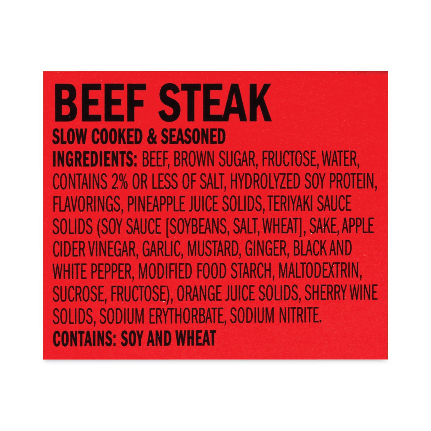 Jack Link’s Teriyaki Beef Steak, 1 oz, 12/Box