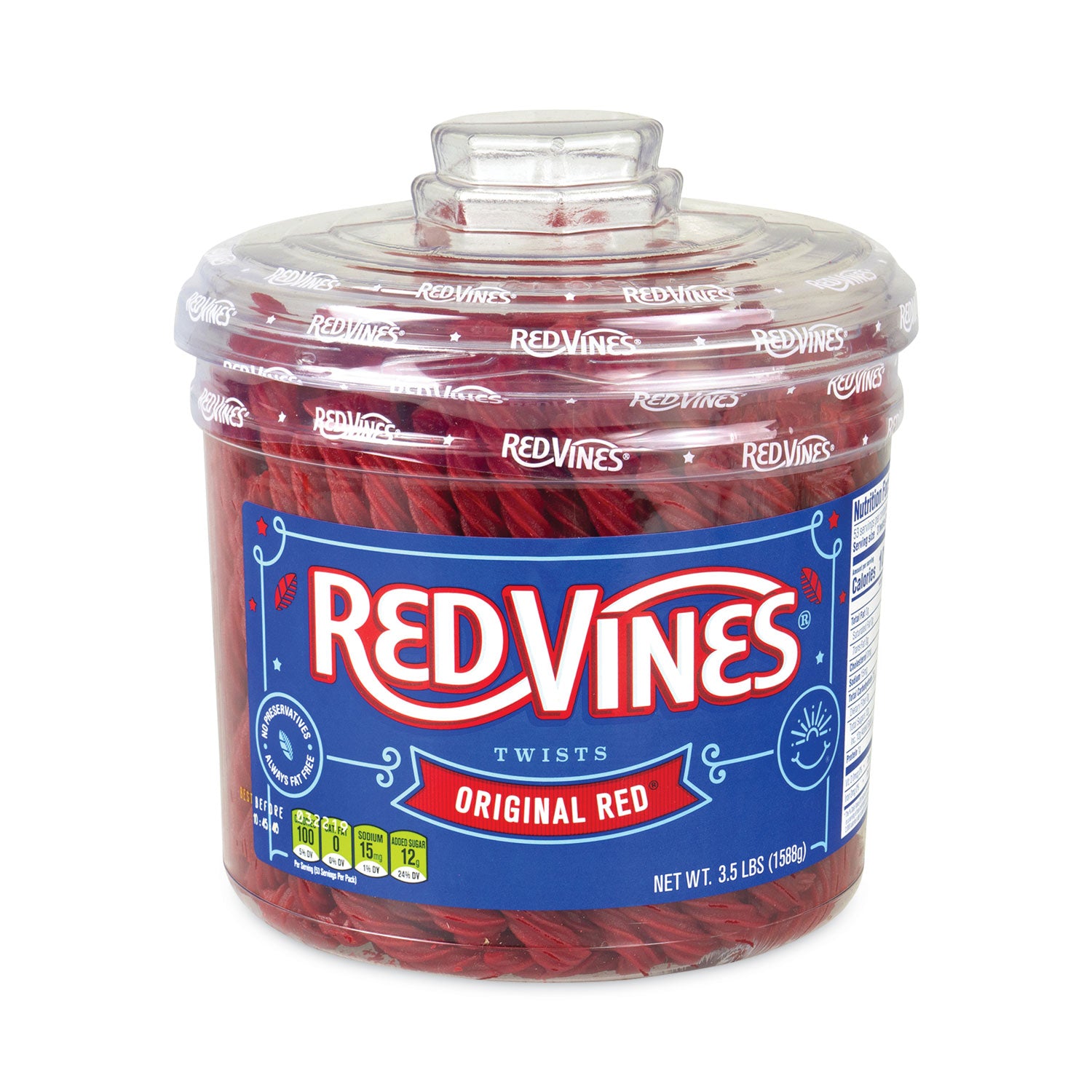 Red Vines® Original Red Twists, 3.5 lb Tub