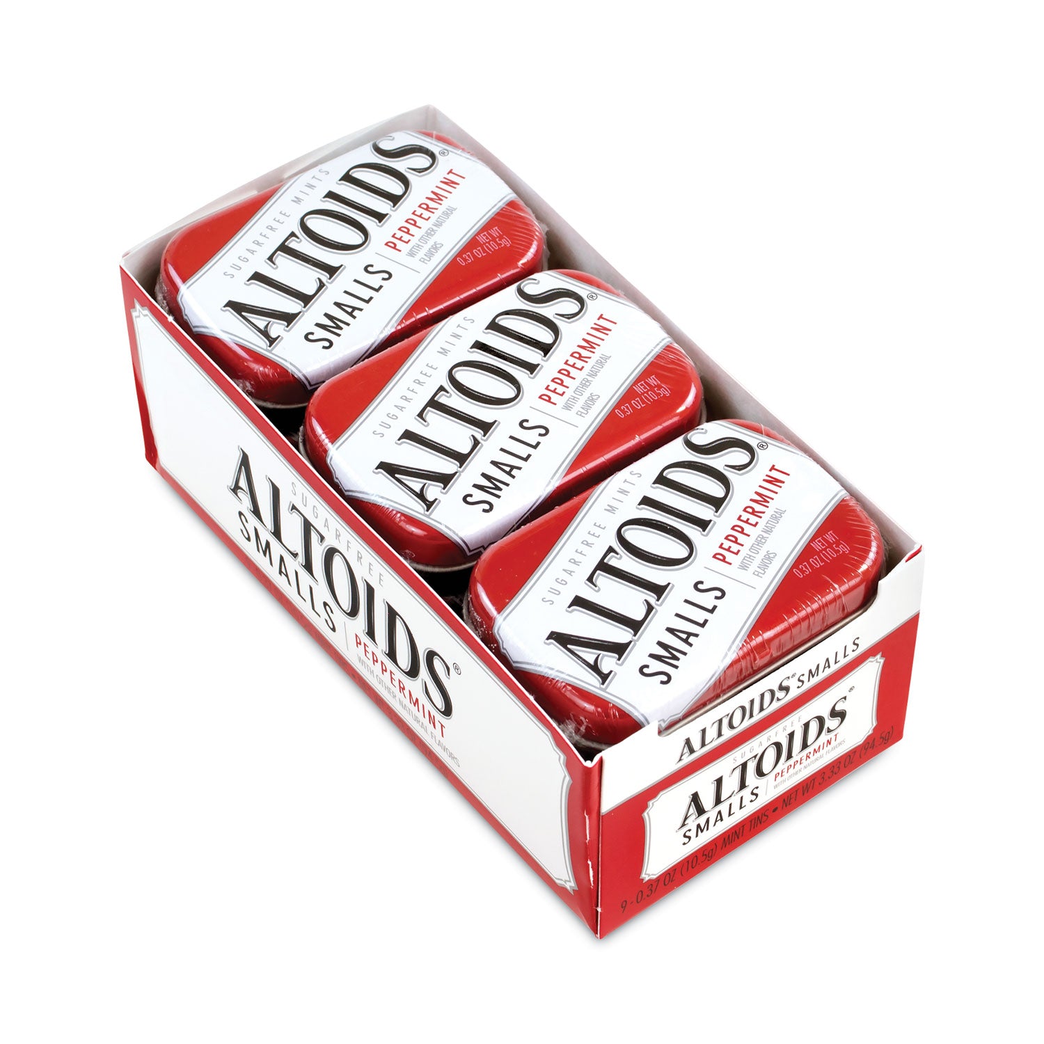 Altoids® Smalls Sugar Free Mints, Peppermint, 0.37 oz, 9 Tins/Pack