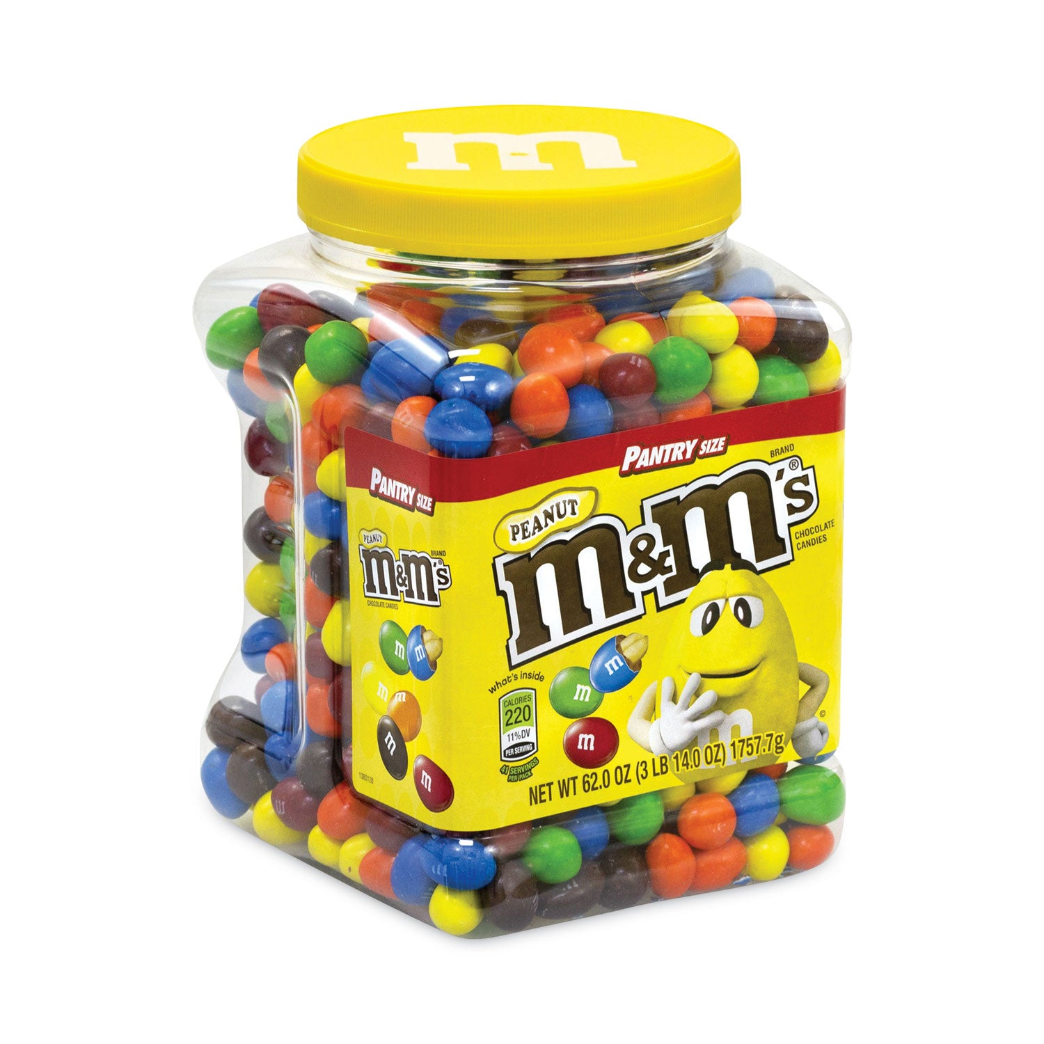 M & M's® Milk Chocolate Peanut Candies, 62 oz Tub