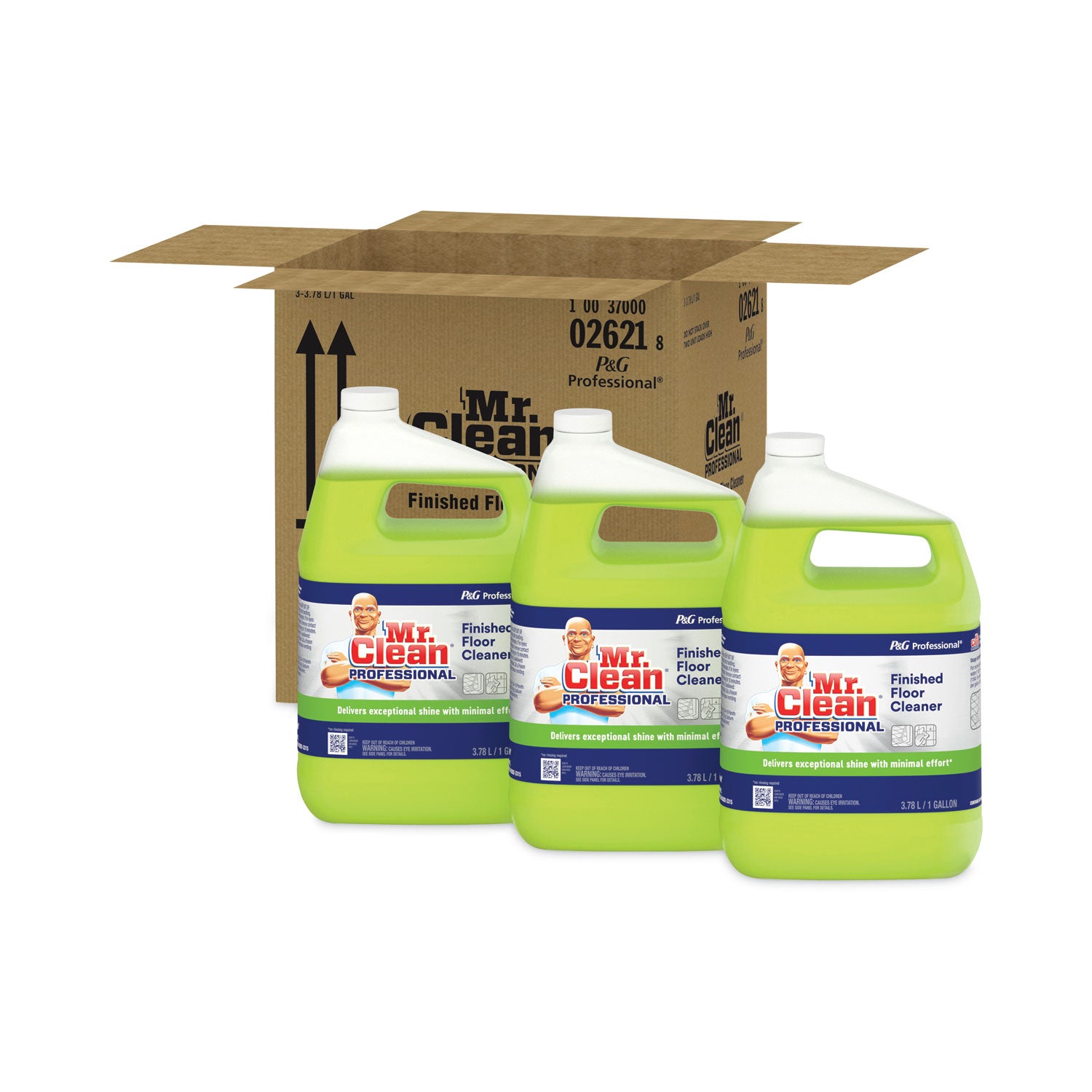 Finished Floor Cleaner, Lemon Scent, 1 gal Bottle, 3/Carton