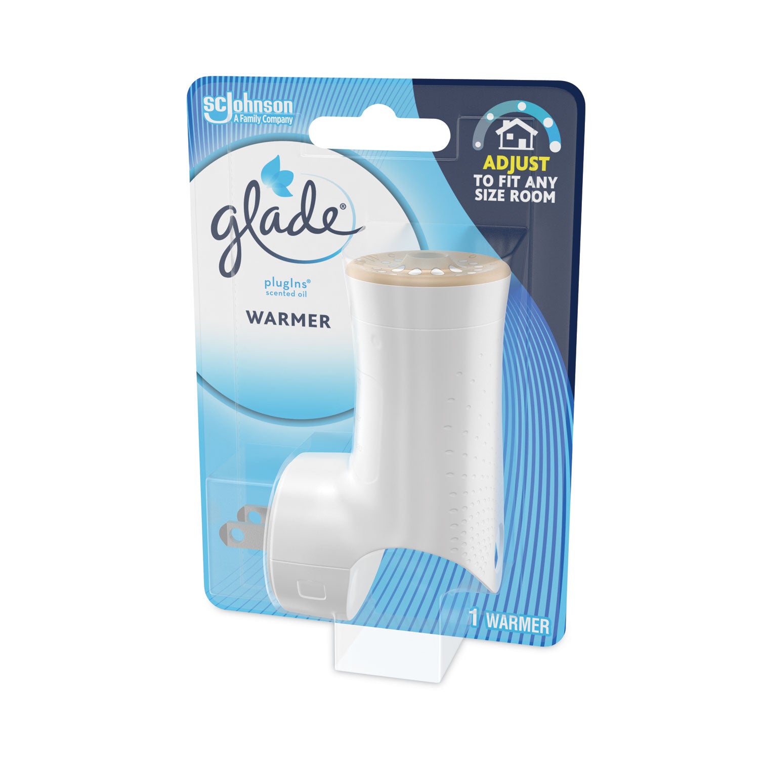 Glade® Plug-Ins Scented Oil Warmer Holder, 4.45 x 6.25 x 11.45, White