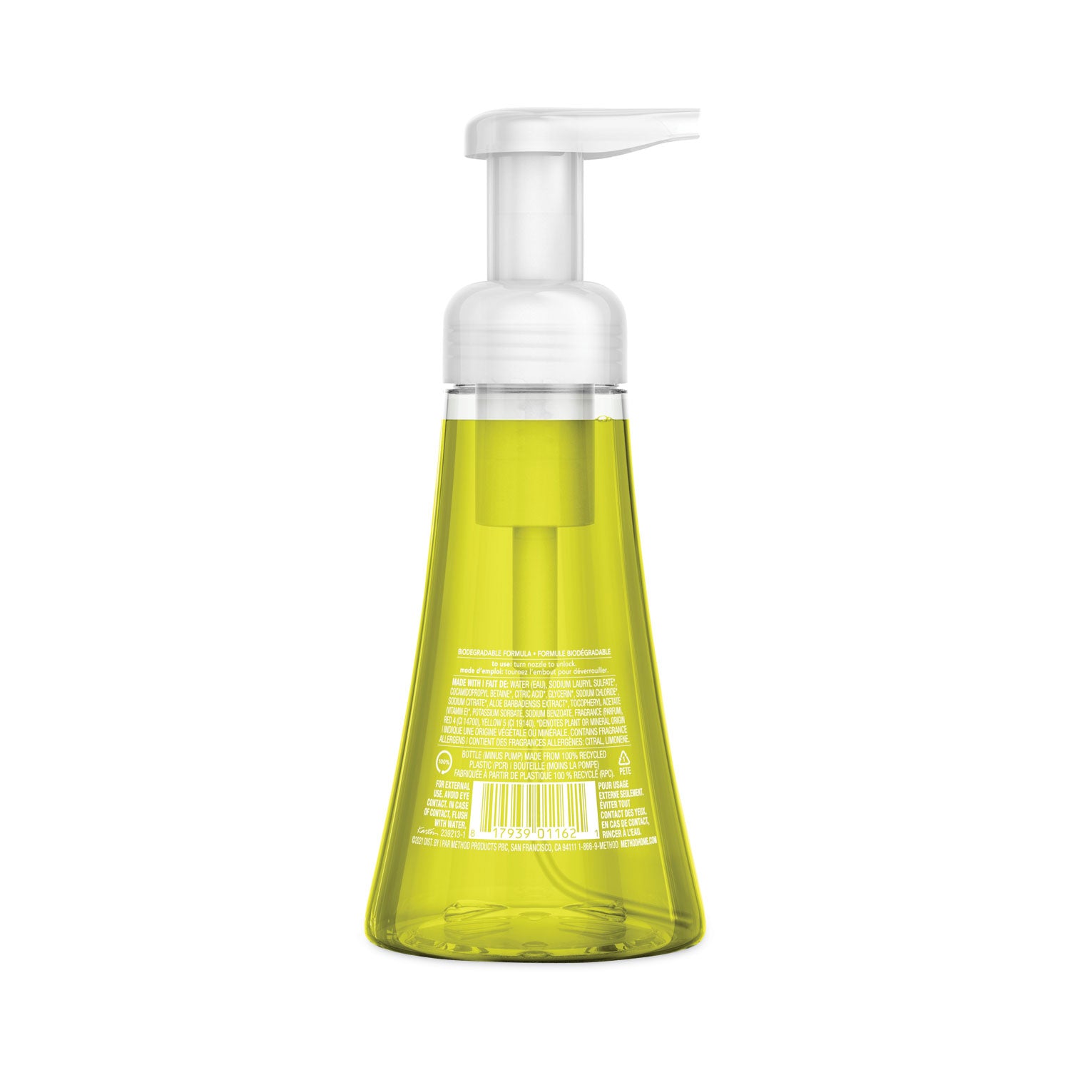 Method® Foaming Hand Wash, Lemon Mint Scent, 10 oz