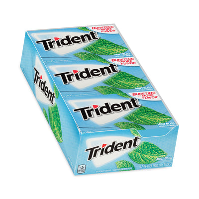 Trident® Sugar-Free Gum, Mint Bliss, 14 Sticks/Pack, 12 Pack/Carton, Ships in 1-3 Business Days - Flipcost