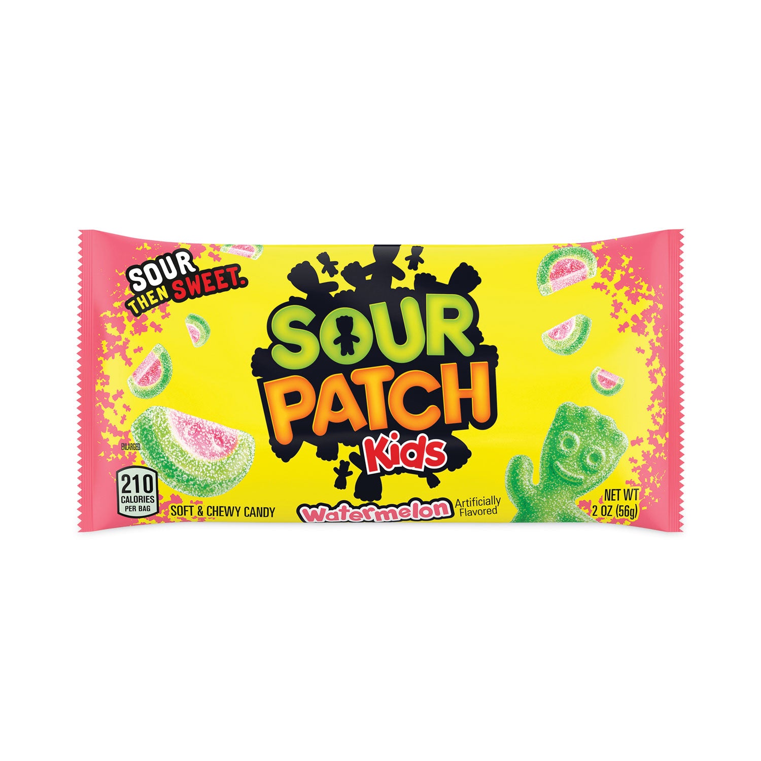 Chewy Candy, Watermelon, 2 oz Bags, 24/Carton