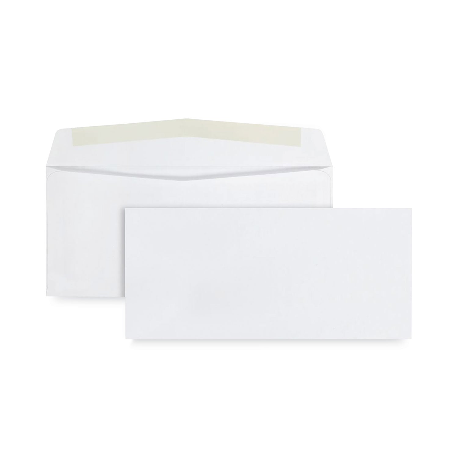 Quality Park™ Business Envelope, #10, Commercial Flap, Diagonal Seam, Gummed Closure, 24 lb Bond Weight Paper, 4.13 x 9.5, White, 1,000/Box