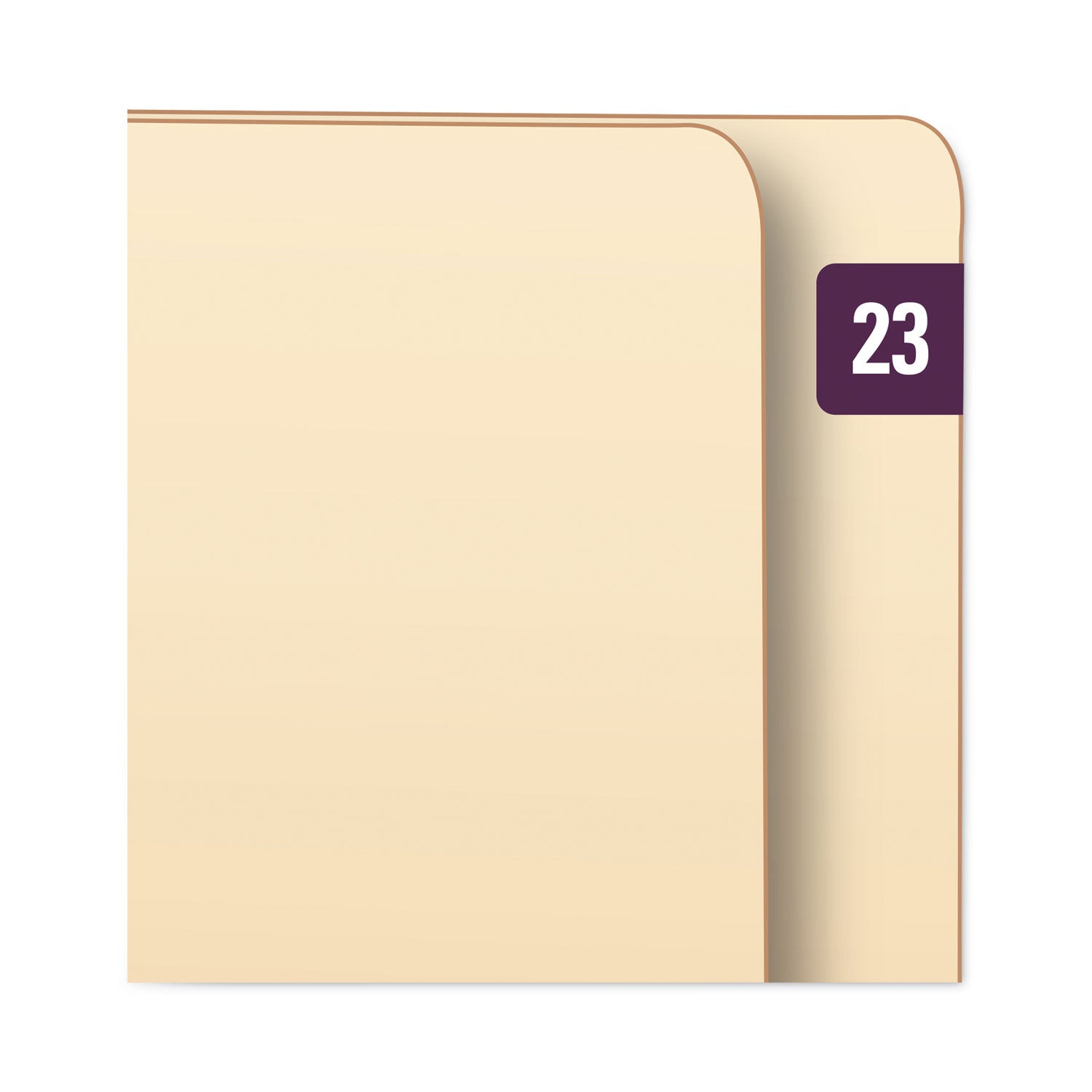 Smead™ Yearly End Tab File Folder Labels, 23, 0.5 x 1, Purple, 25/Sheet, 10 Sheets/Pack