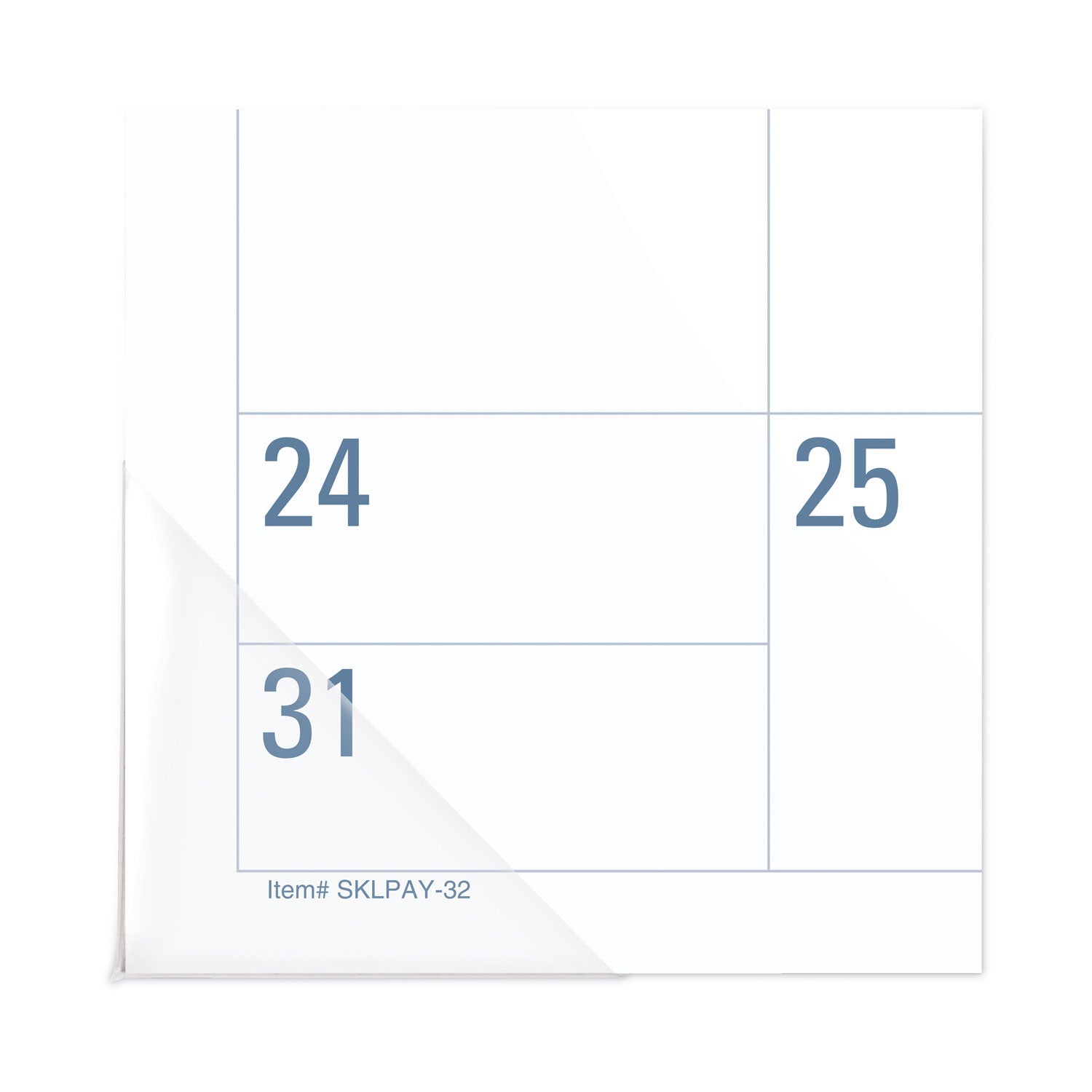 AT-A-GLANCE® Academic Large Print Desk Pad, 21.75 x 17, White/Blue Sheets, 12 Month (July to June): 2024 to 2025