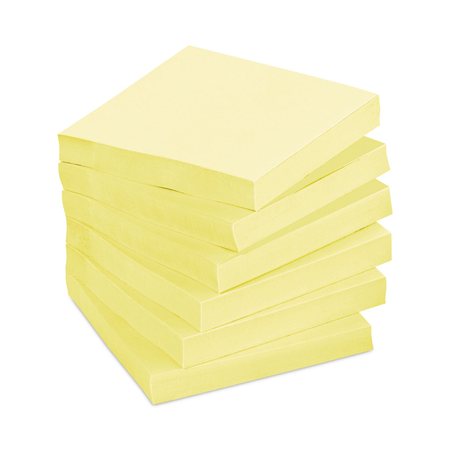 Post-it® Notes Original Pads in Canary Yellow, 3" x 3", 100 Sheets/Pad, 12 Pads/Pack