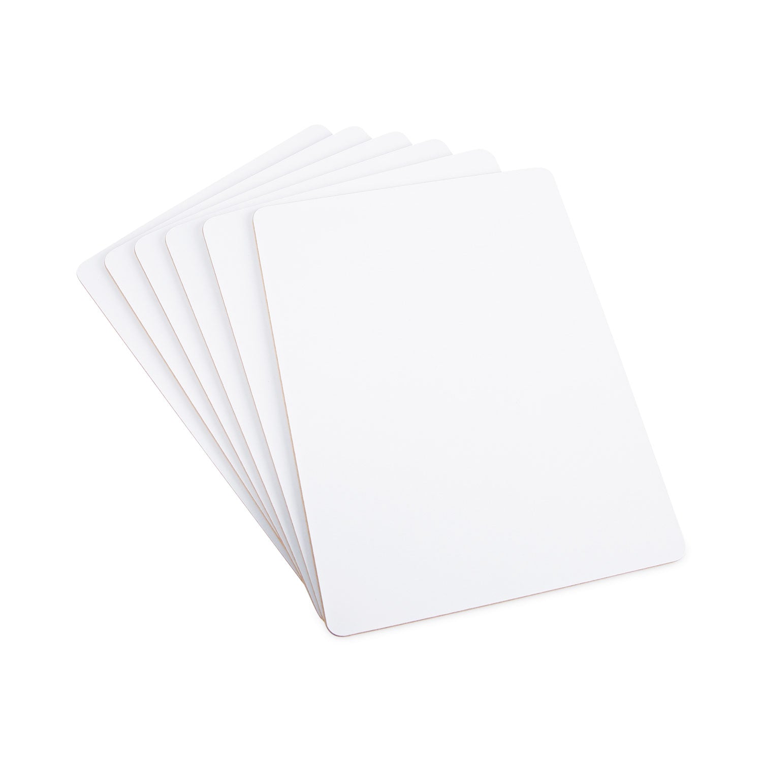 Universal® Lap/Learning Dry-Erase Board, Unruled, 11.75 x 8.75, White Surface, 6/Pack