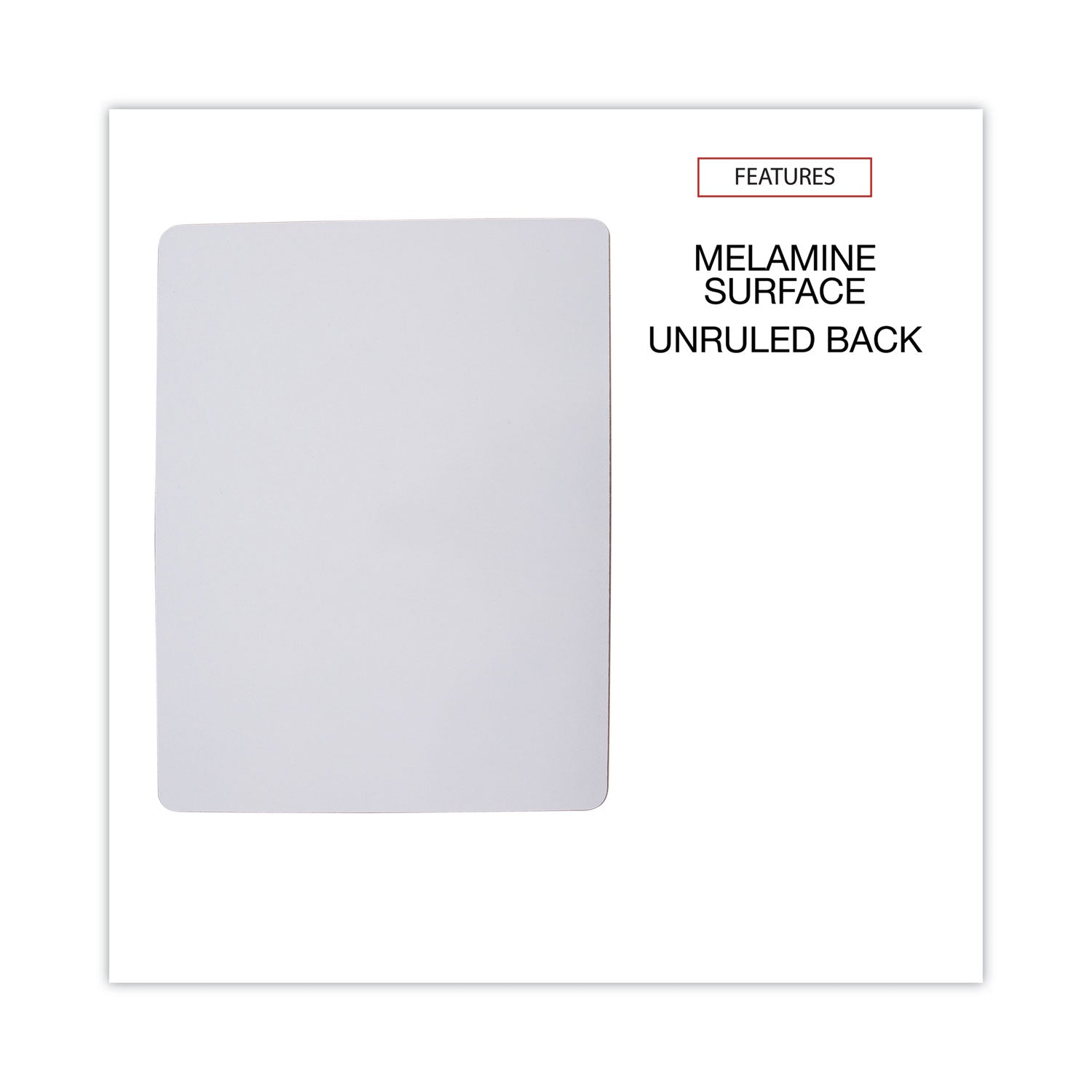 Universal® Lap/Learning Dry-Erase Board, Unruled, 11.75 x 8.75, White Surface, 6/Pack