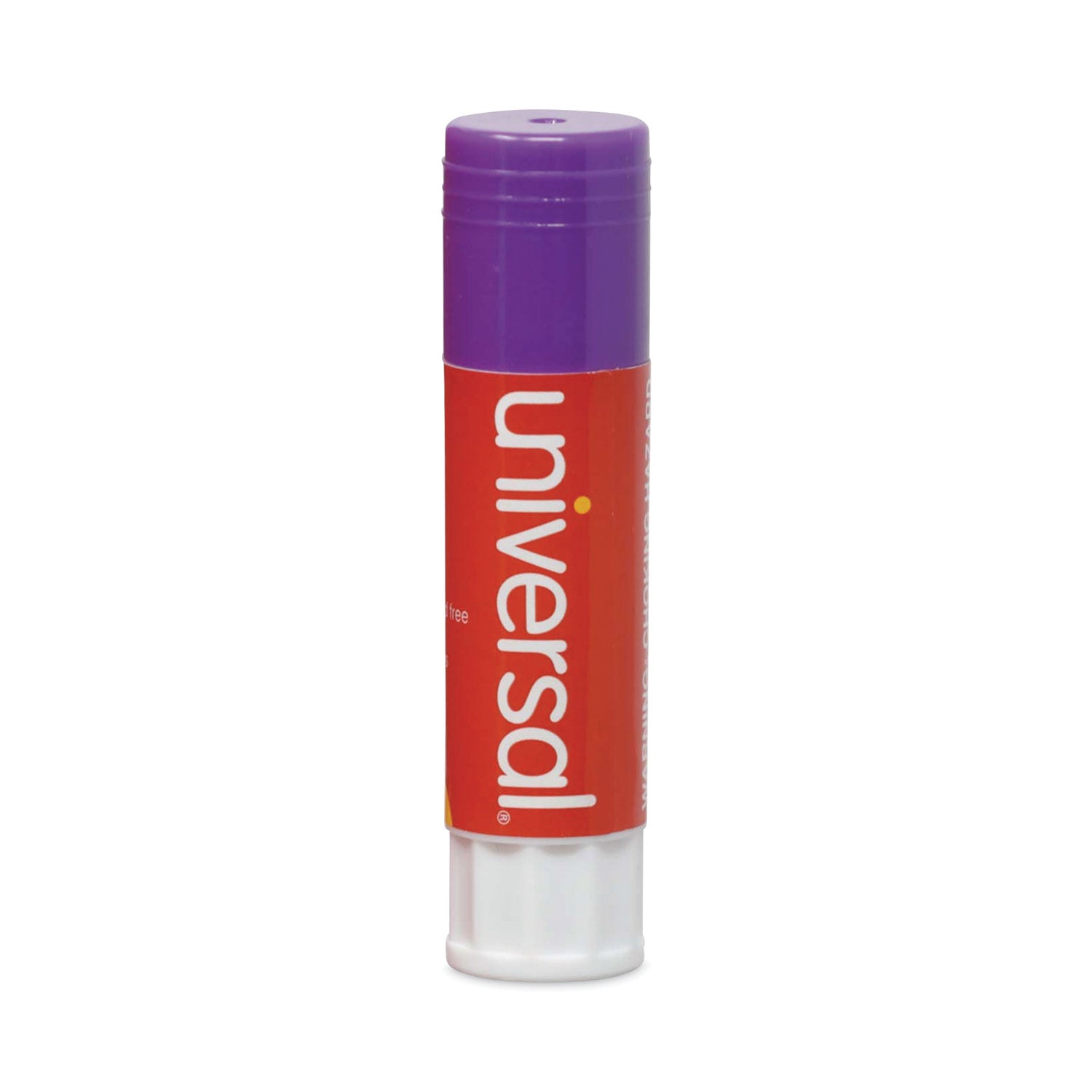 Universal® Glue Stick, 1.3 oz, Applies Purple, Dries Clear, 12/Pack