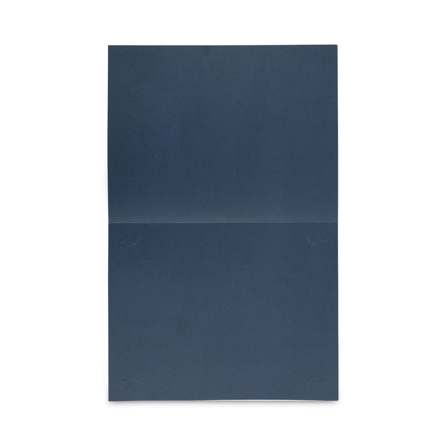 Universal® Certificate/Document Cover, 8.5 x 11; 8 x 10; A4, Navy, 6/Pack