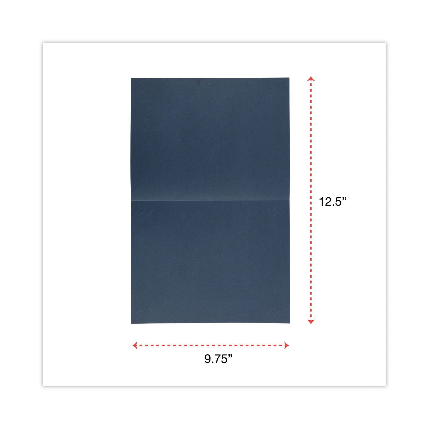 Universal® Certificate/Document Cover, 8.5 x 11; 8 x 10; A4, Navy, 6/Pack