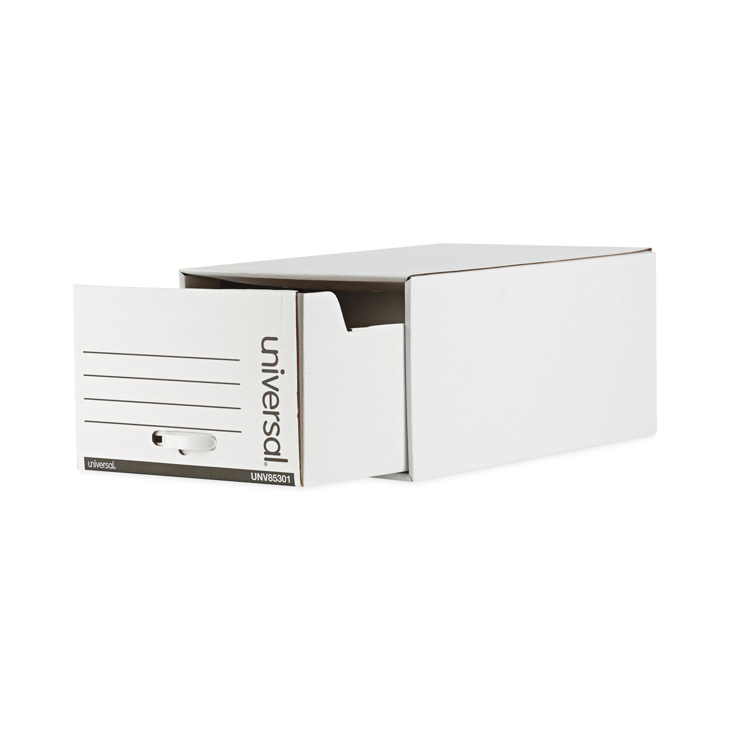 Universal® Heavy-Duty Storage Drawers, Legal Files, 17.25" x 25.5" x 11.5", White, 6/Carton