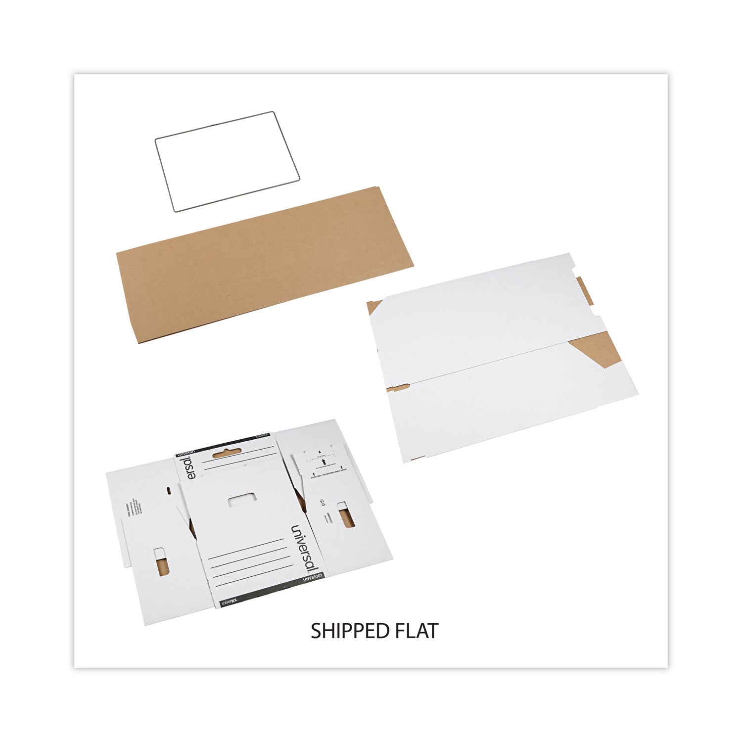 Universal® Heavy-Duty Storage Drawers, Legal Files, 17.25" x 25.5" x 11.5", White, 6/Carton