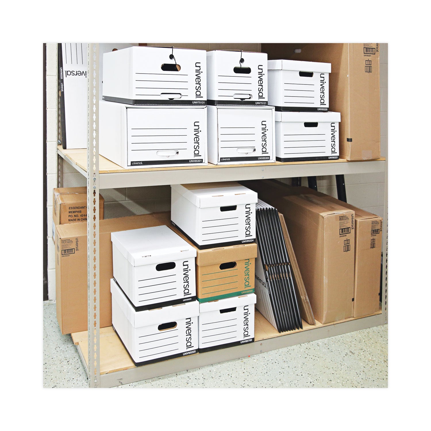 Universal® Heavy-Duty Storage Drawers, Legal Files, 17.25" x 25.5" x 11.5", White, 6/Carton