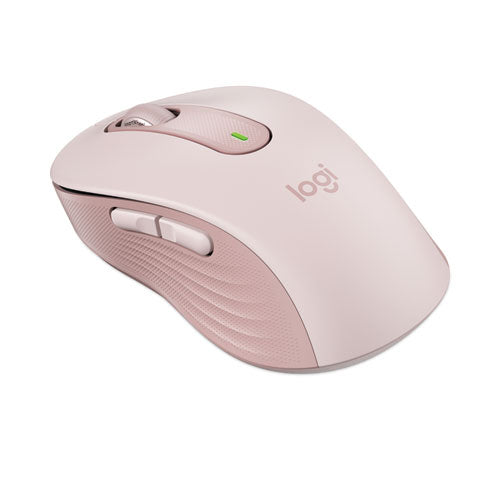 Logitech® Signature M650 Wireless Mouse, Medium, 2.4 GHz Frequency, 33 ft Wireless Range, Right Hand Use, Rose