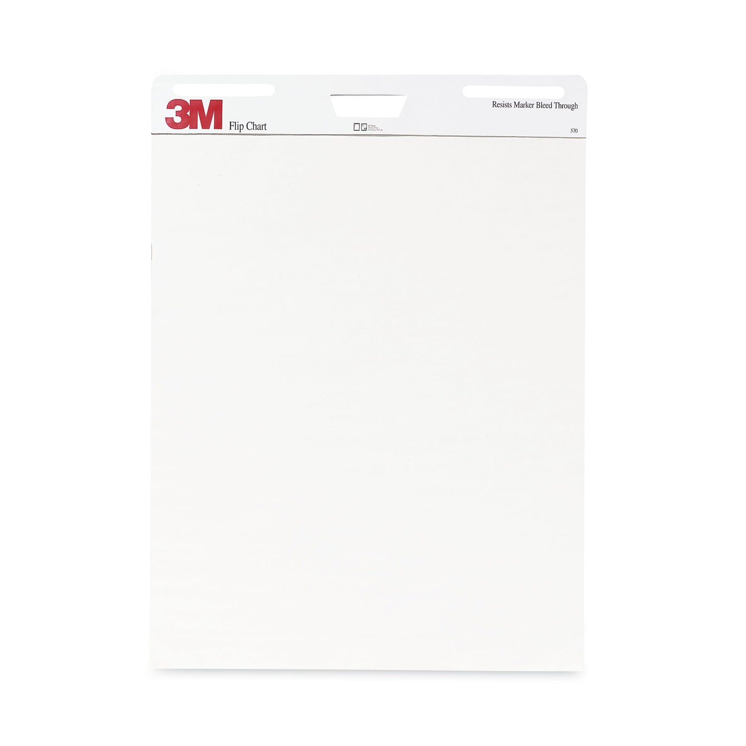 3M™ Professional Flip Chart, Unruled, 25 x 30, White, 40 Sheets, 2/Carton