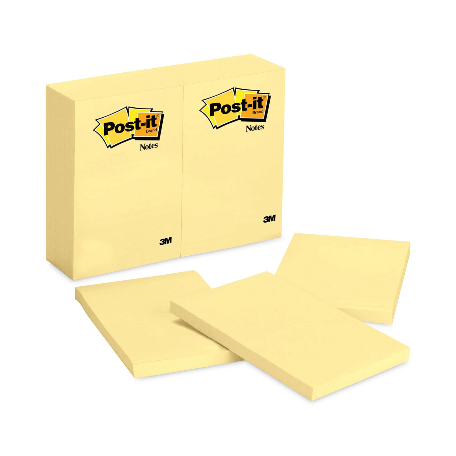 Original Pads in Canary Yellow, 4" x 6", 100 Sheets/Pad, 12 Pads/Pack