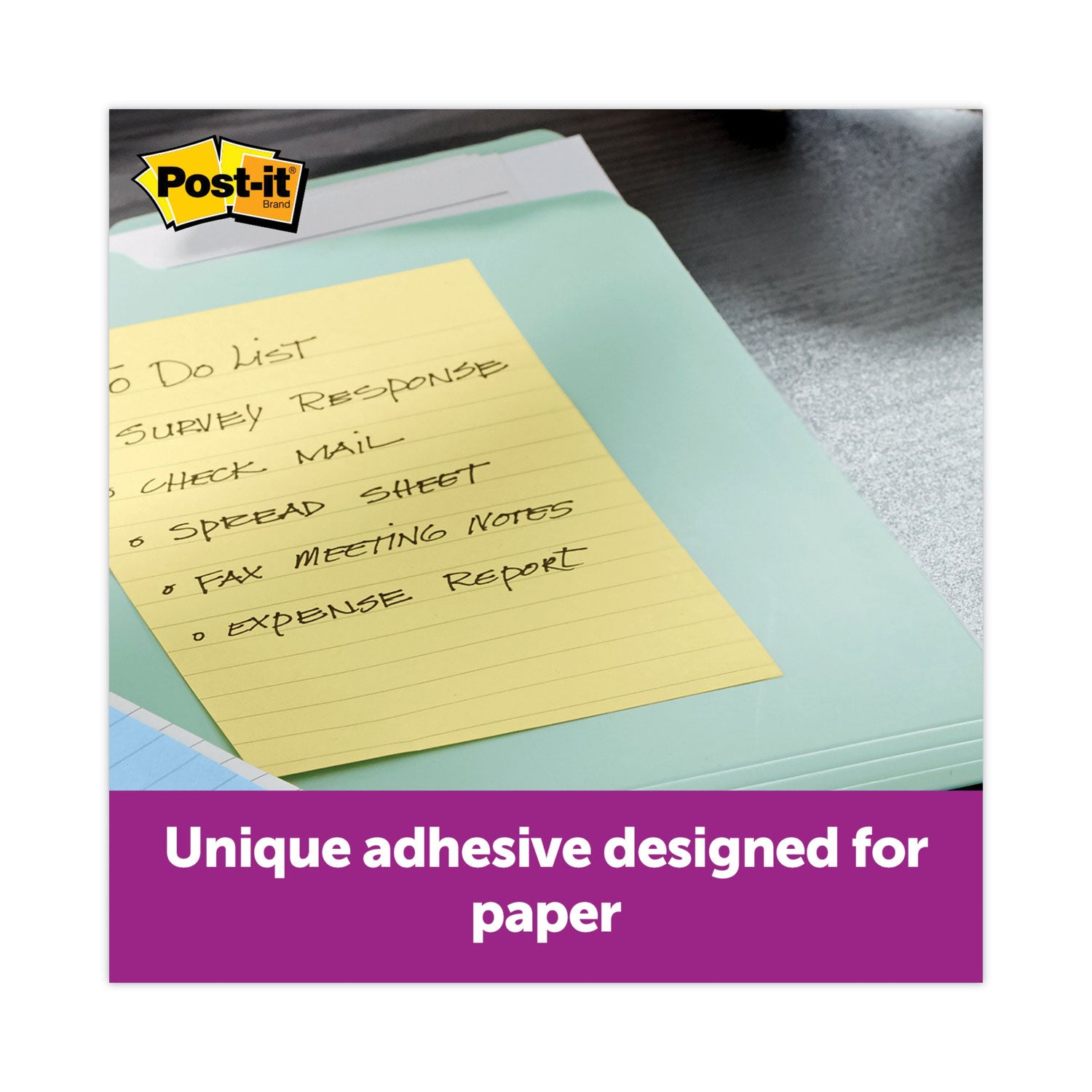 Post-it® Notes Original Pads in Canary Yellow, Note Ruled, 4" x 6", 100 Sheets/Pad, 12 Pads/Pack